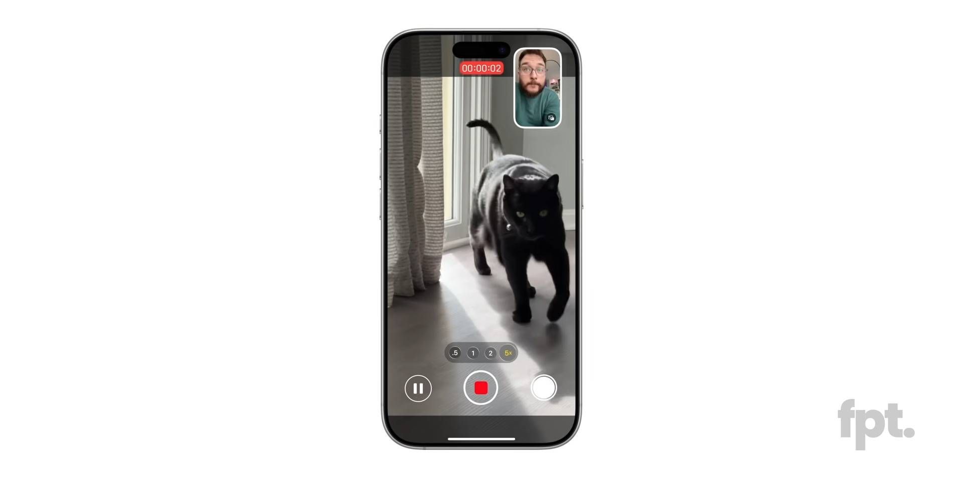 قابلیت ضبط ویدیو با دوربین جلو و پشت به طور همزمان در ios 19