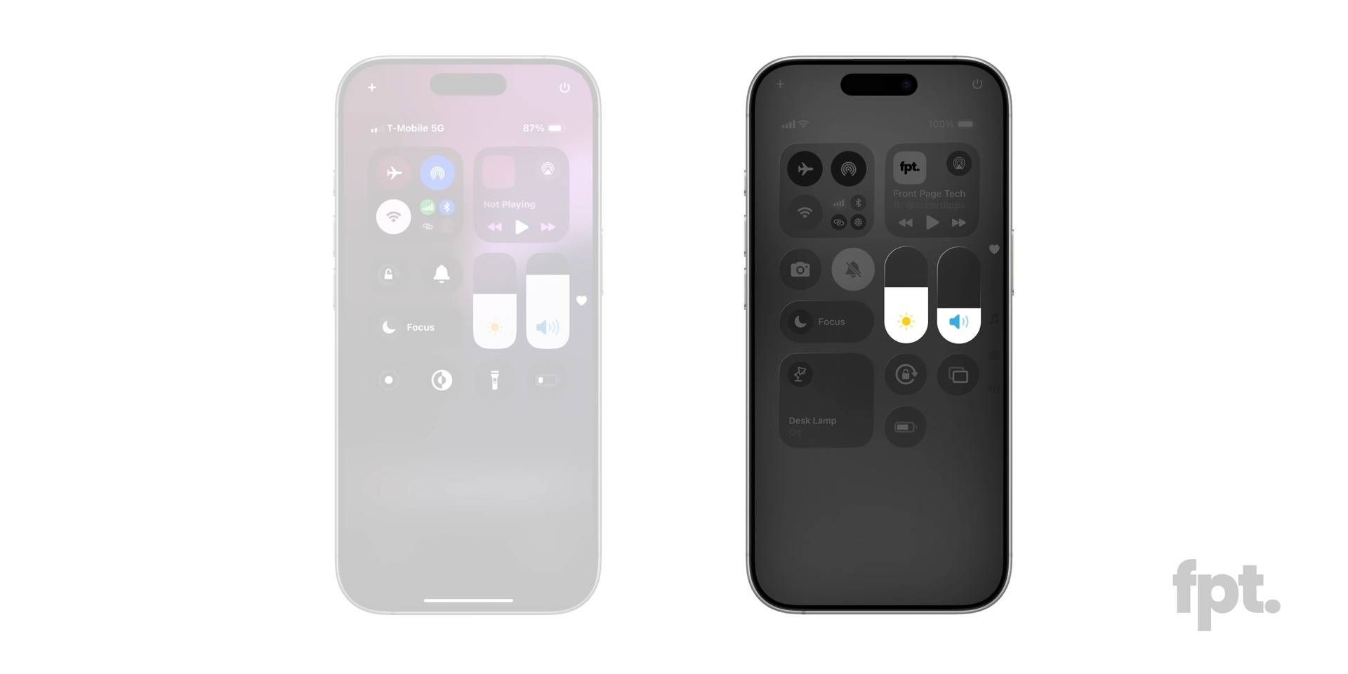 تنظیمات سریع در ios 19