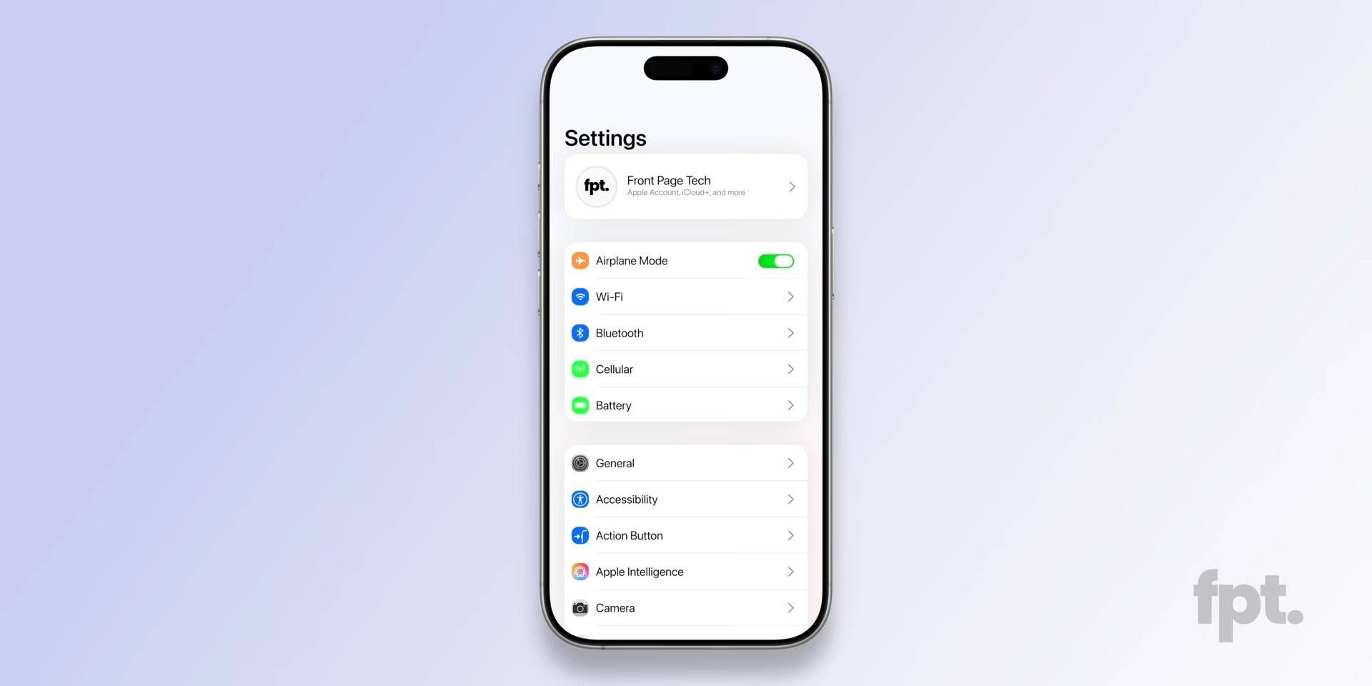 تنظیمات ios 19