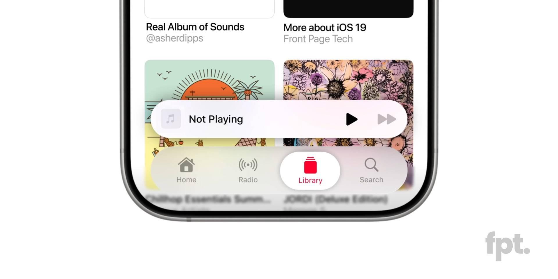تغییرات بخش Tab View در ios 19