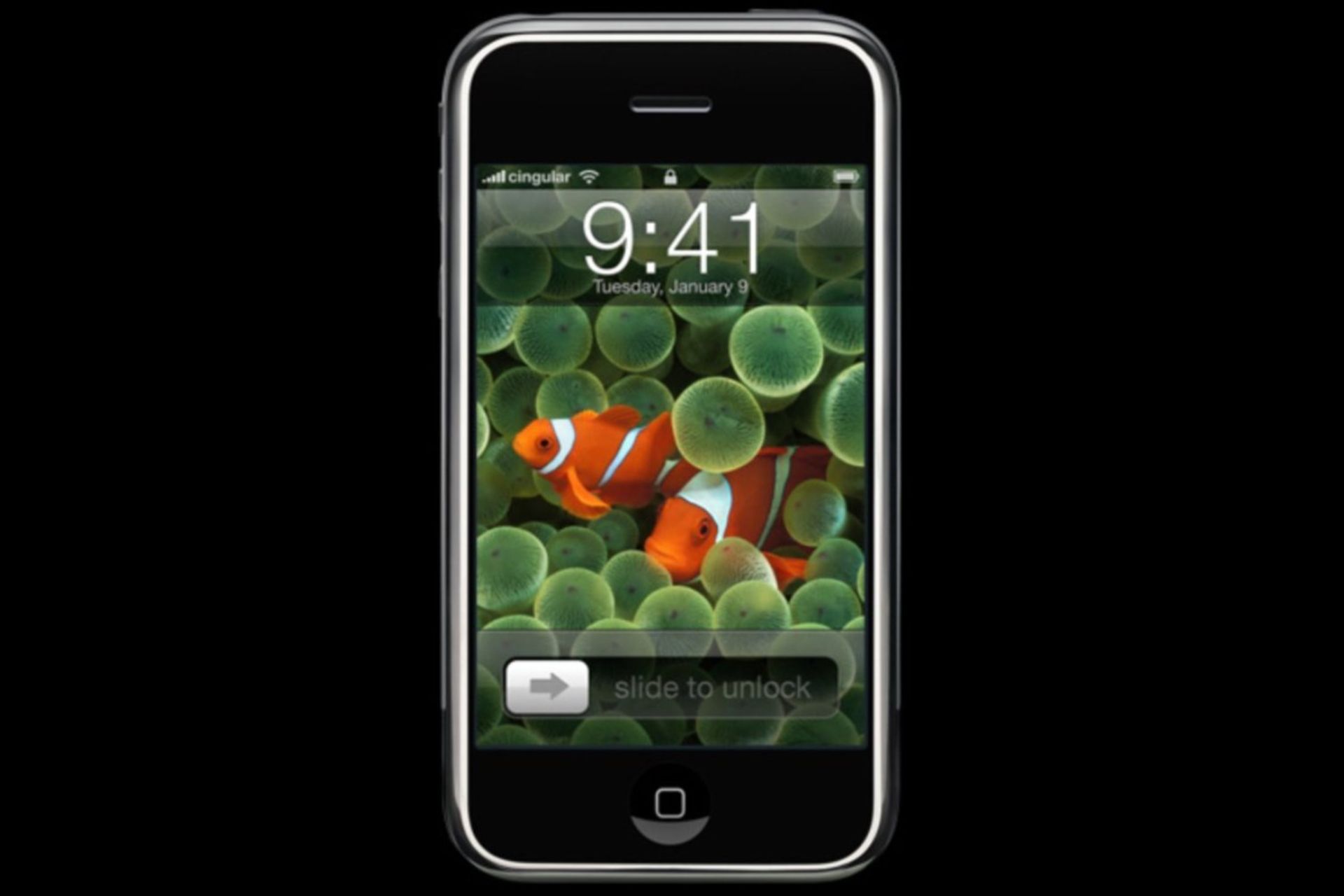 ویژگی Slide to unlock آیفون ۲۰۰۷