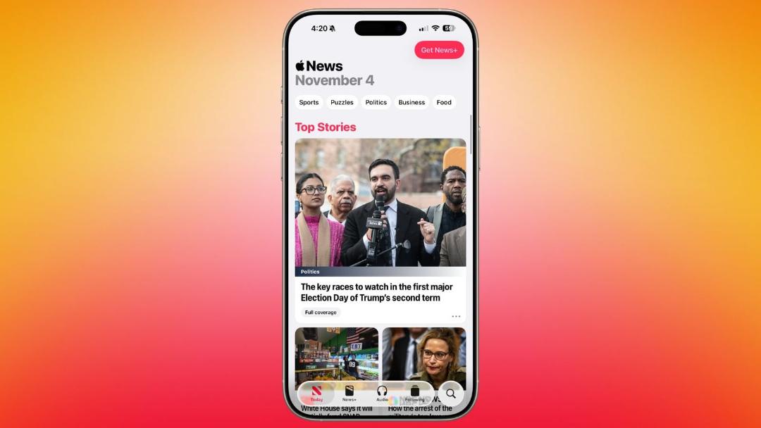 اپلیکیشن news در ios 26.2