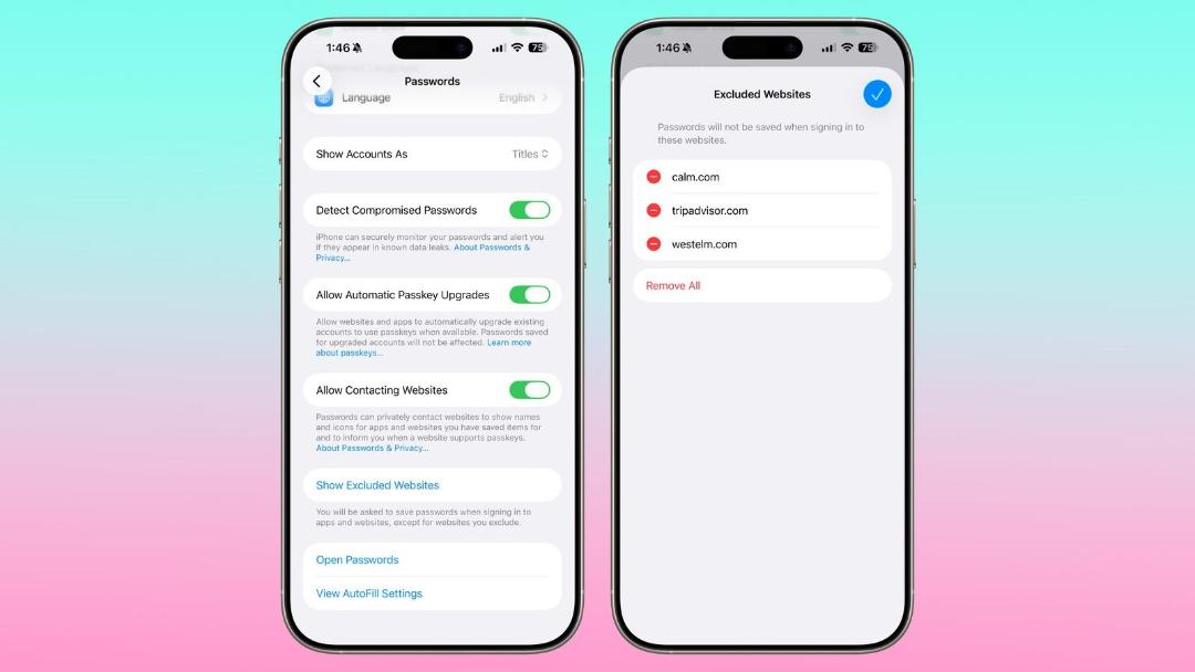 اپلیکیشن Password در ios 26.2
