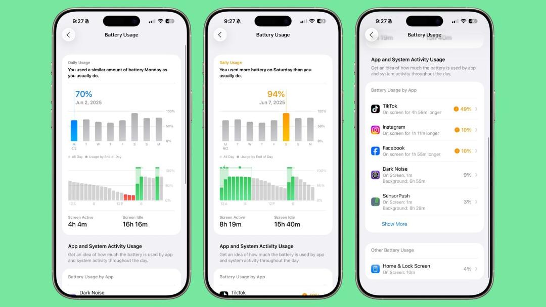 تنظیمات و تغییرات بخش باتری در سیستم‌عامل iOS 26