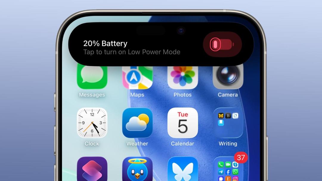 تنظیمات و تغییرات بخش باتری در سیستم‌عامل iOS 26