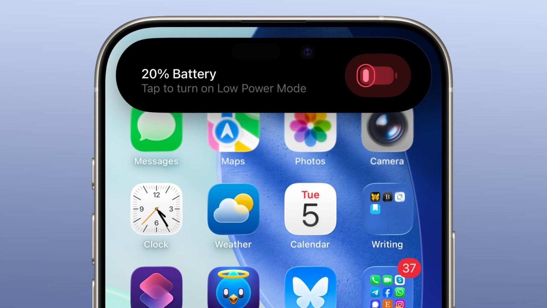 تنظیمات و تغییرات بخش باتری در سیستم‌عامل iOS 26