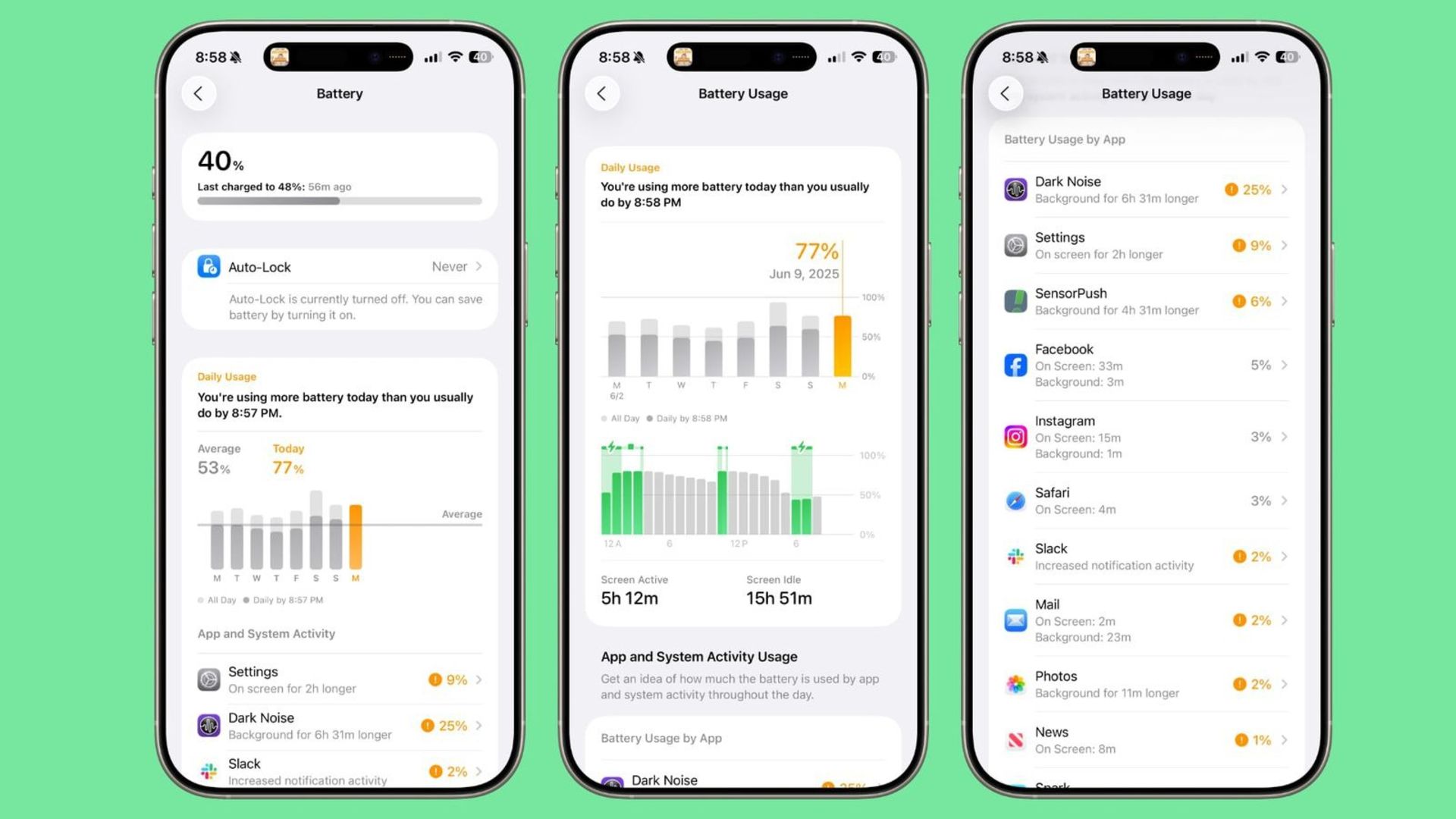تنظیمات و تغییرات بخش باتری در سیستم‌عامل iOS 26