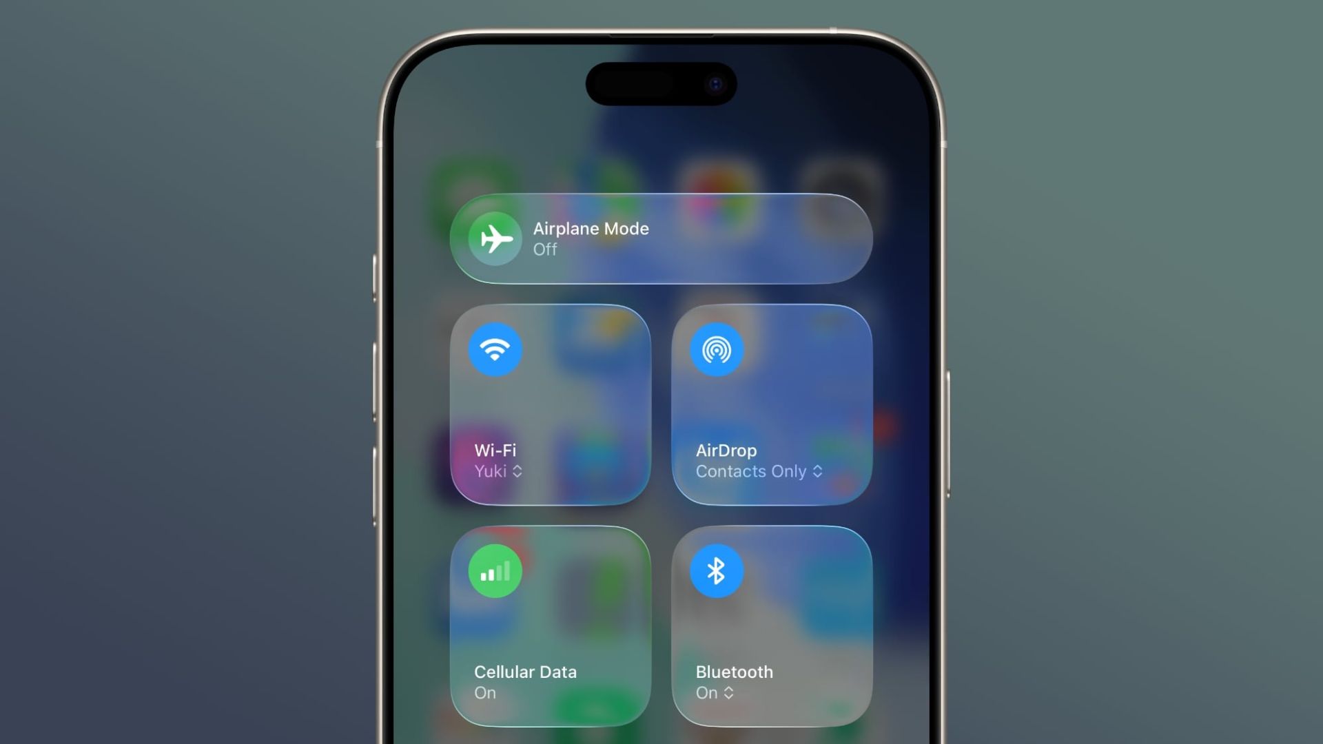 کنترل سنتر آیفون در iOS 26 بتای سوم