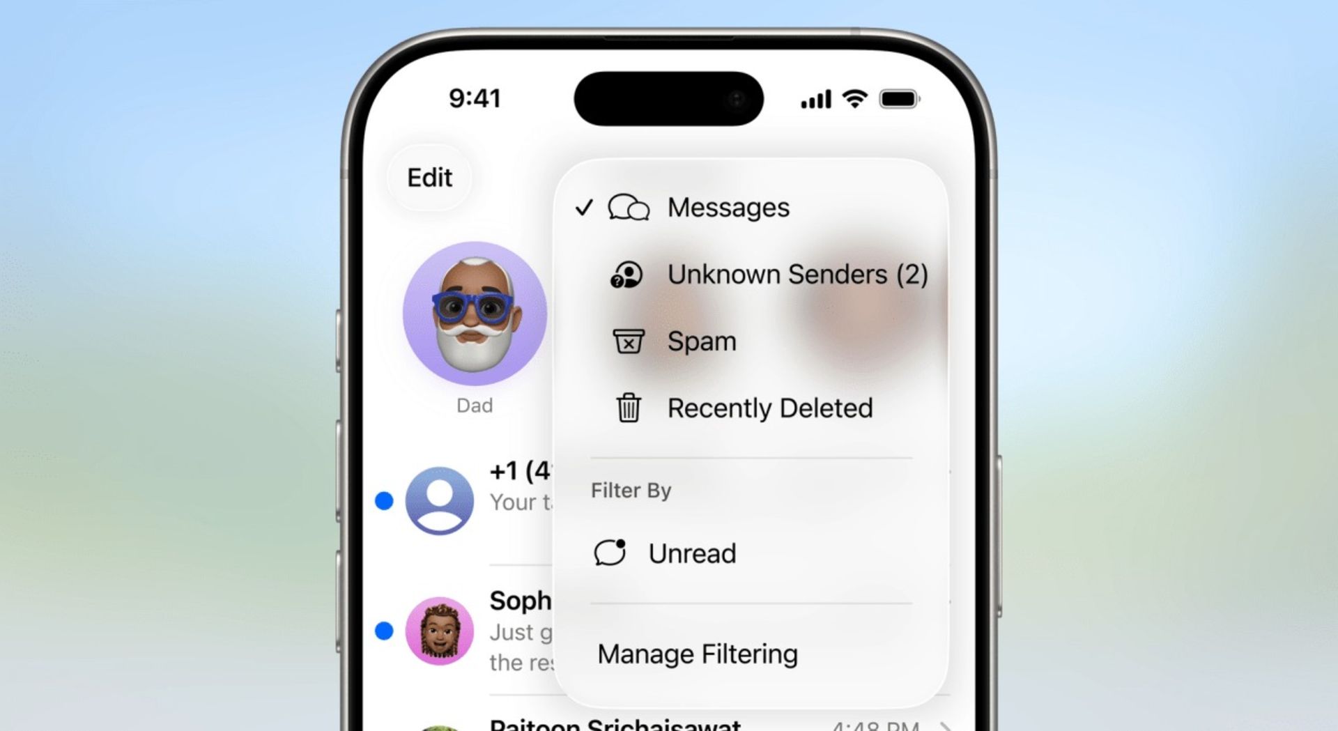 فیلترکردن پیام‌های ناخواسته در پیام‌رسان iOS