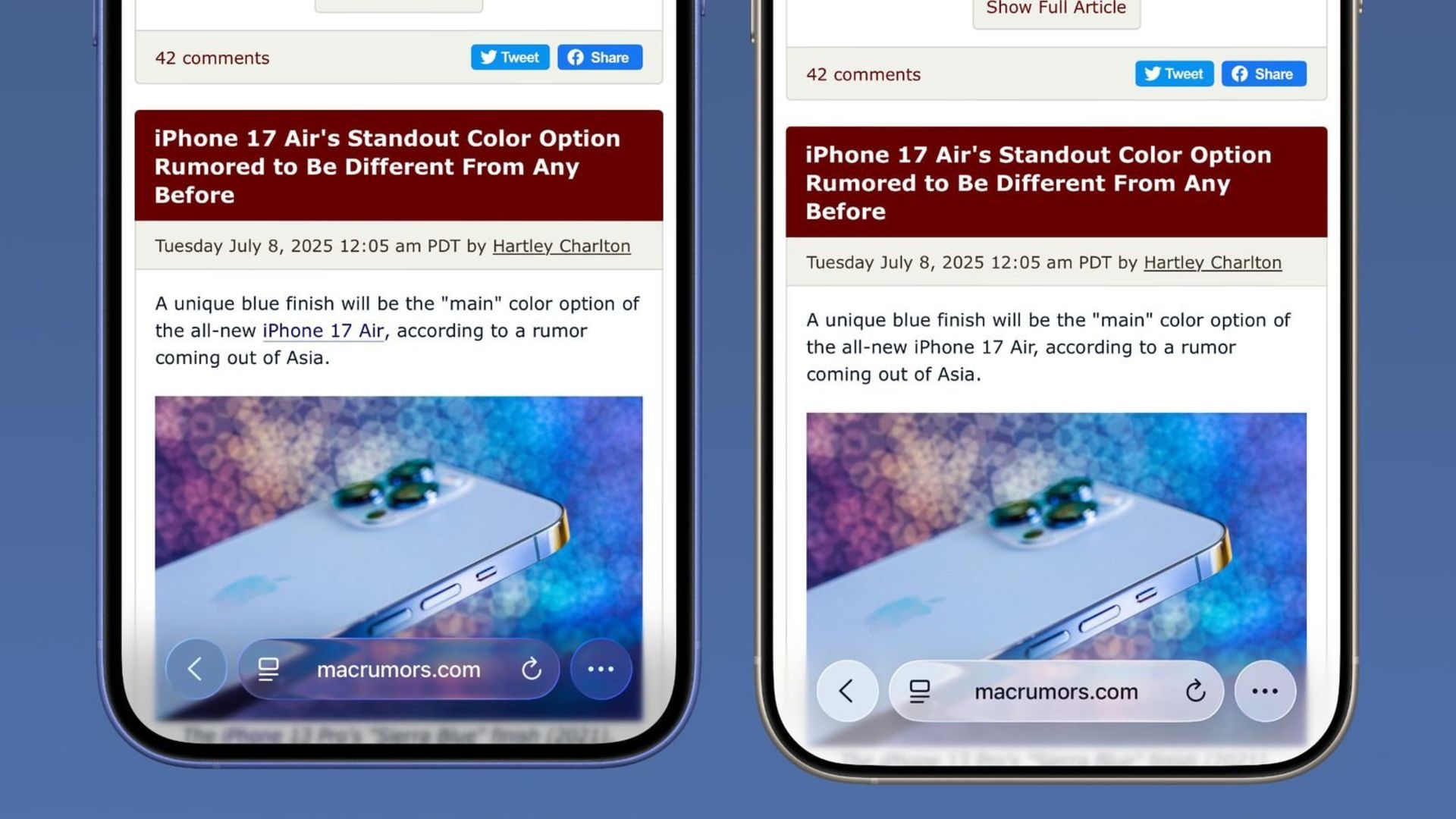 ios 26 بتا ۳ درمقابل ios 26 بتا ۲ - سافاری
