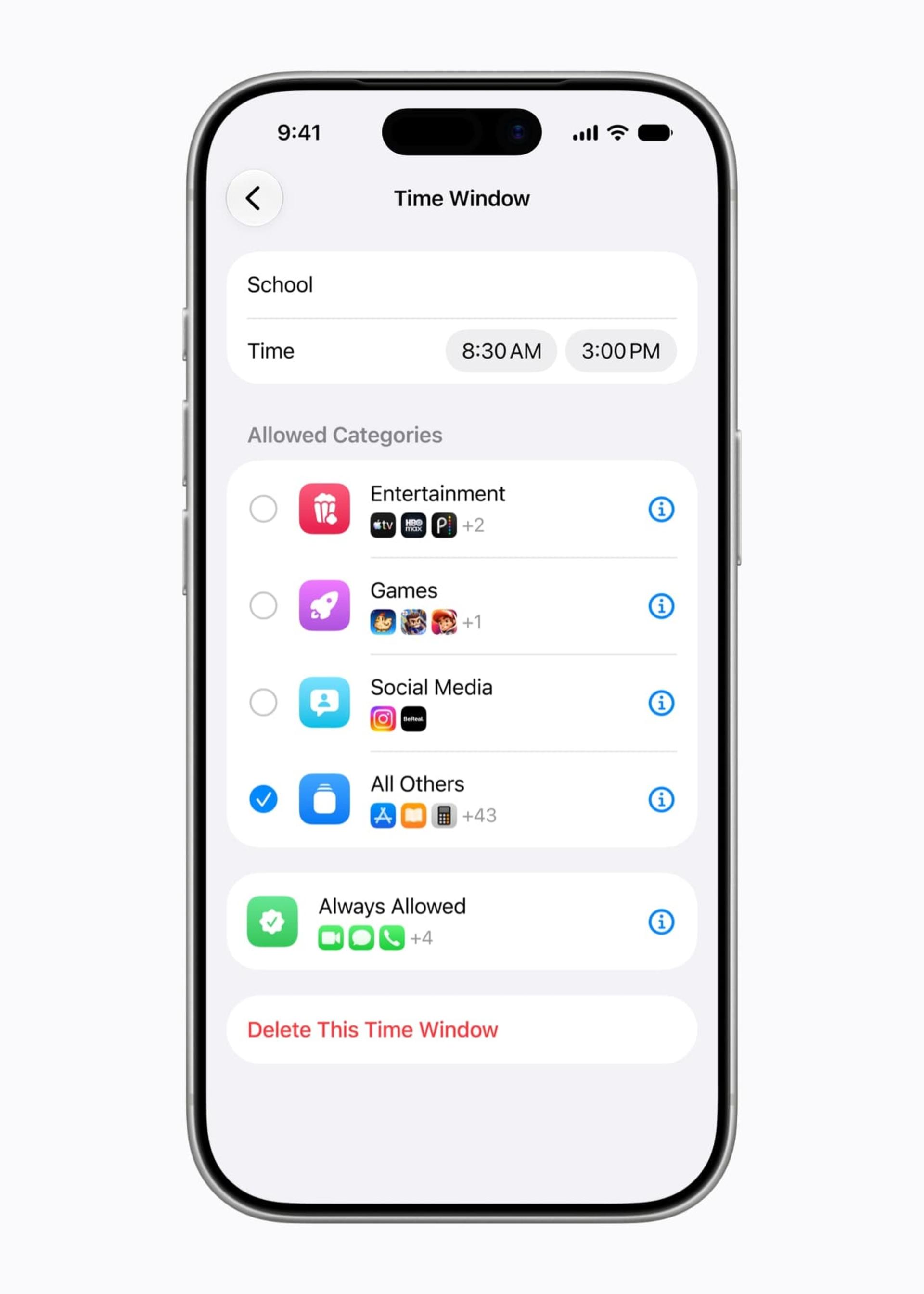 سیستم‌عامل iOS 27 بخش اسکرین تایم