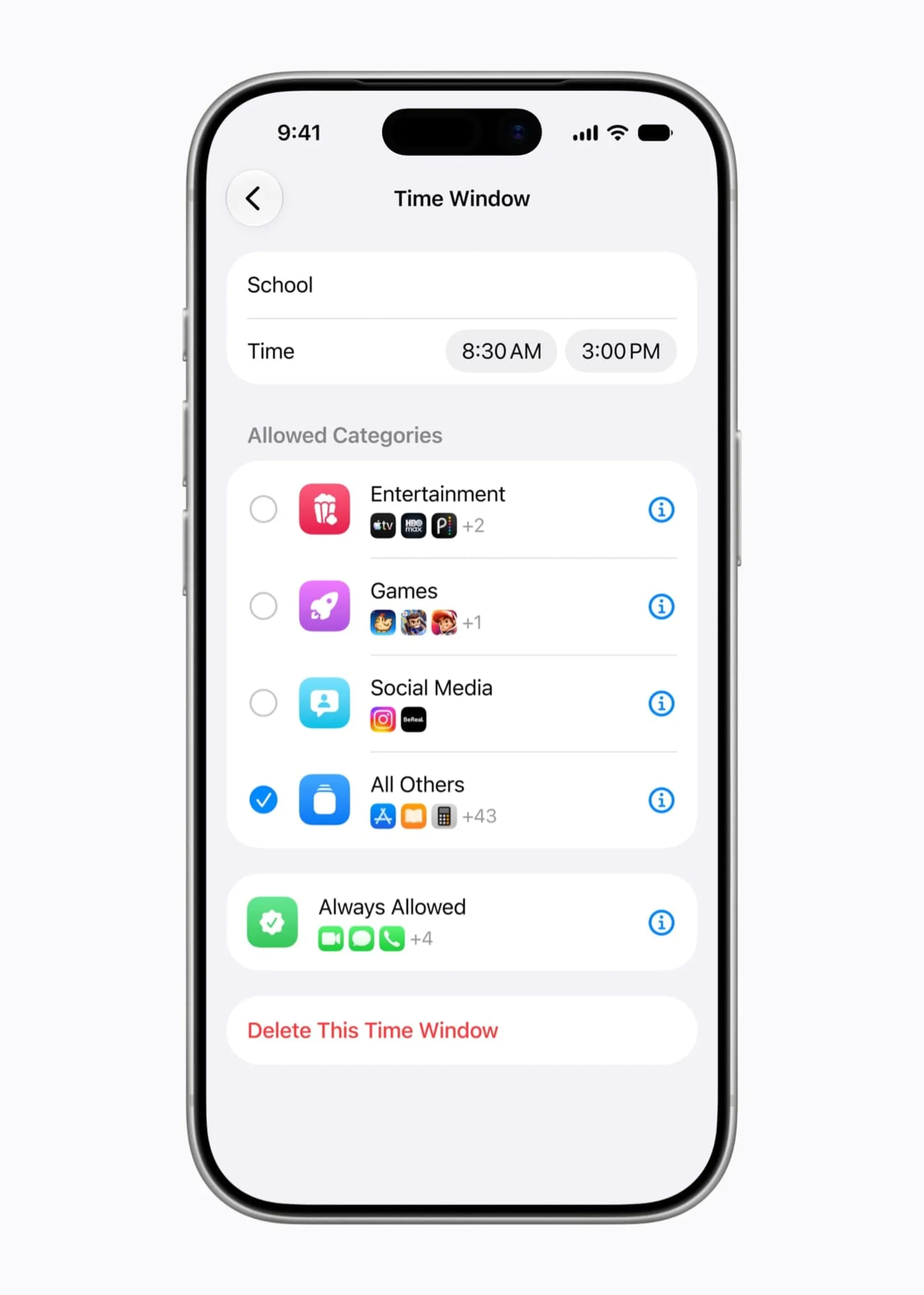 سیستم‌عامل iOS 27 بخش اسکرین تایم
