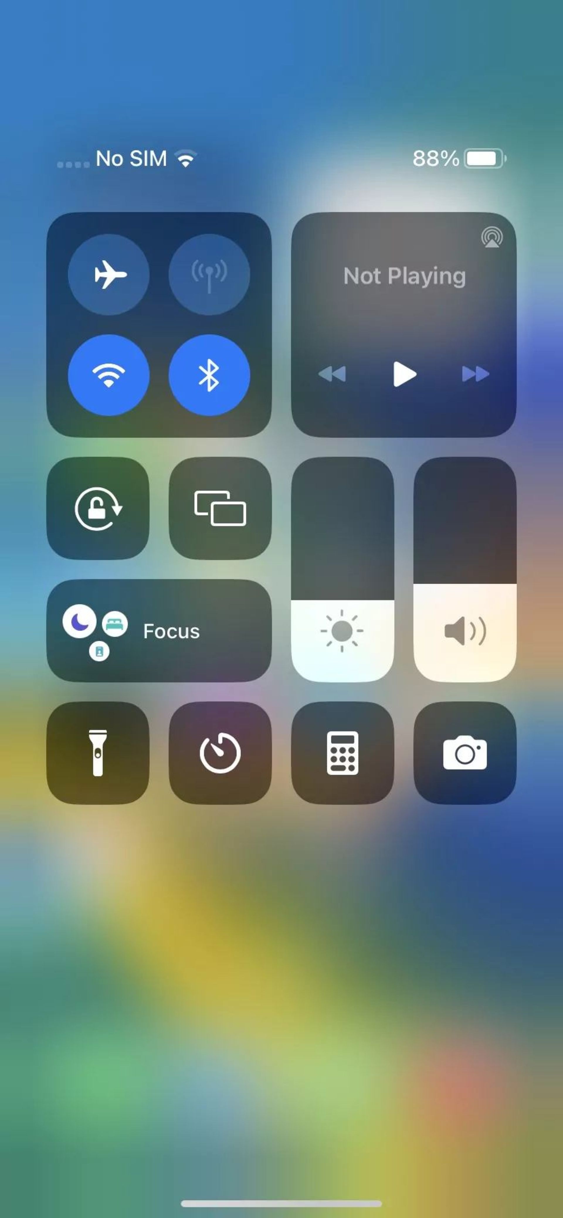 مرکز کنترل ios