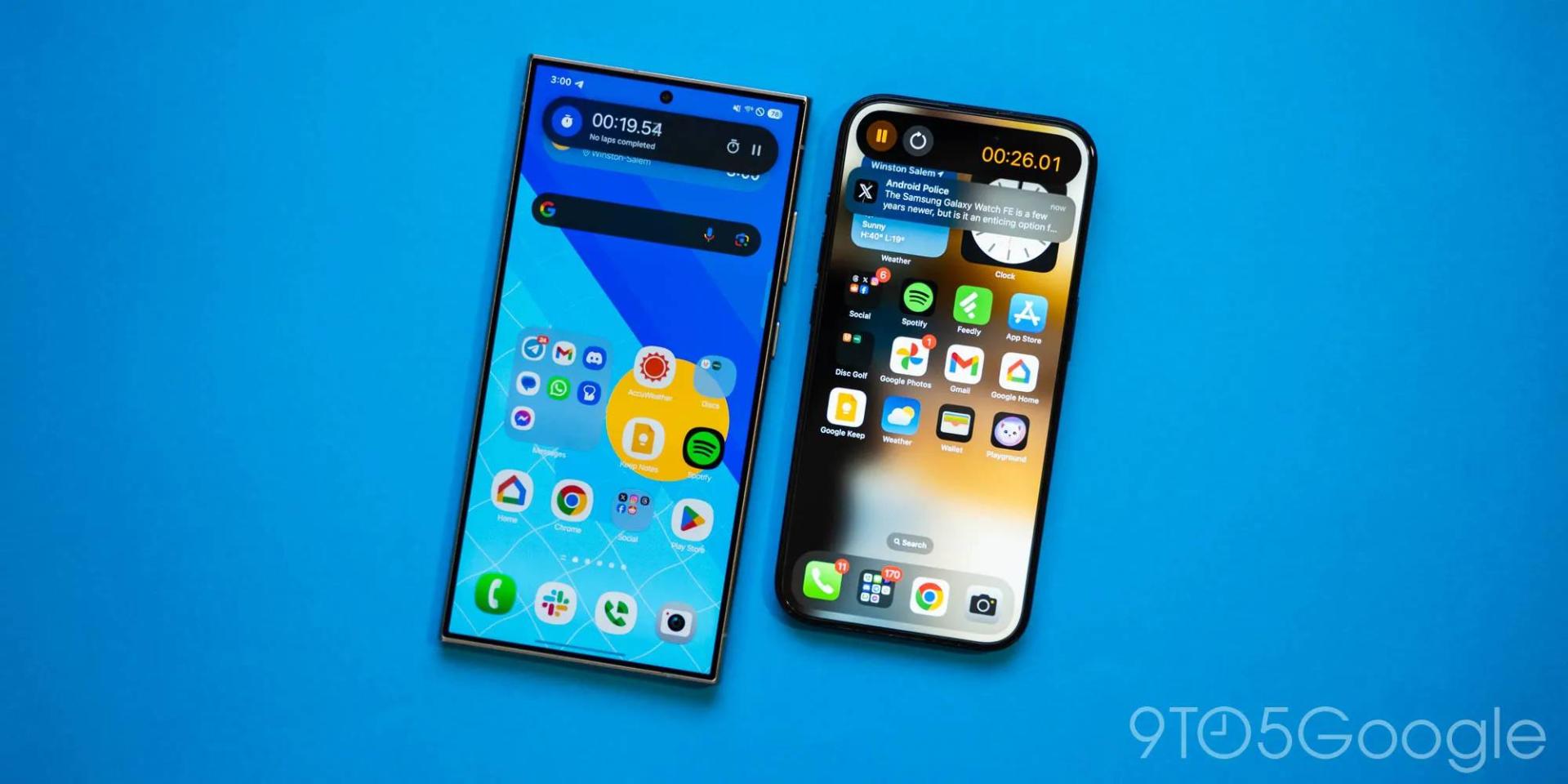 مقایسه IOS با ONE UI 7