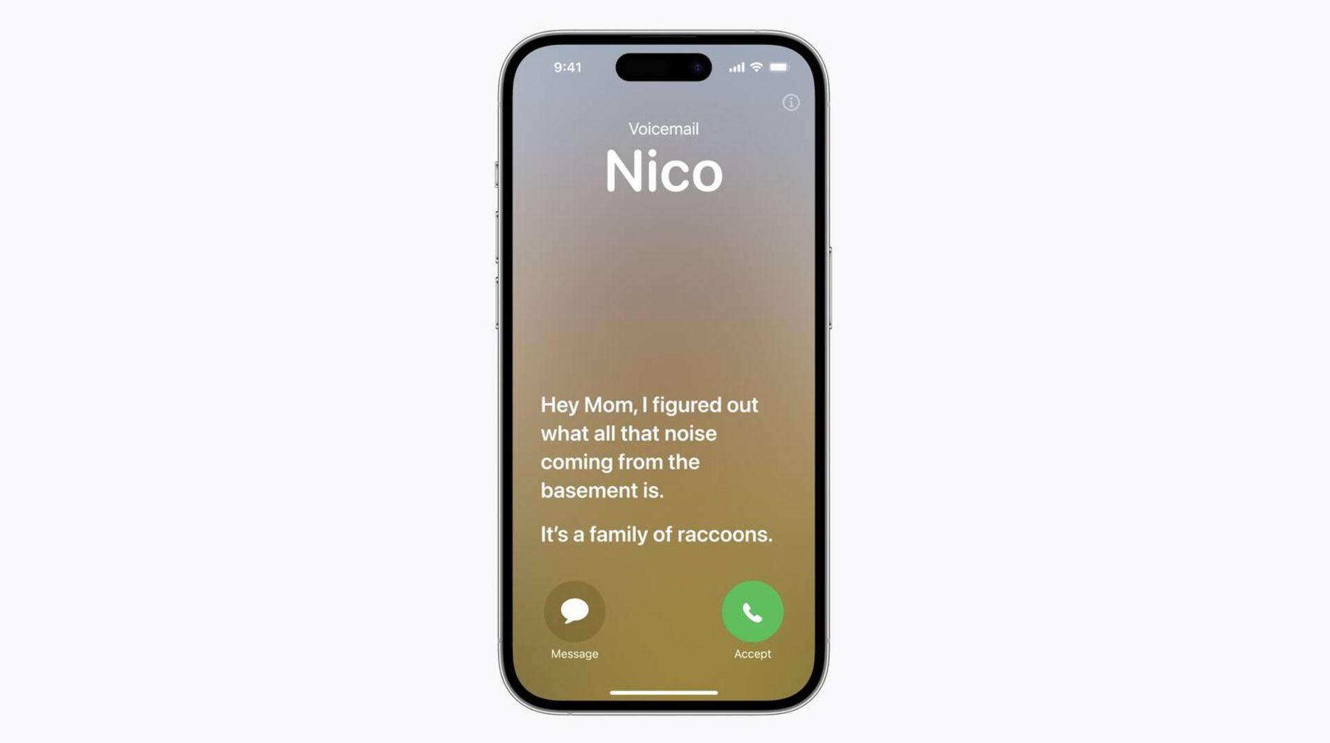 قابلیت لایو ترنسکریپت ios 17
