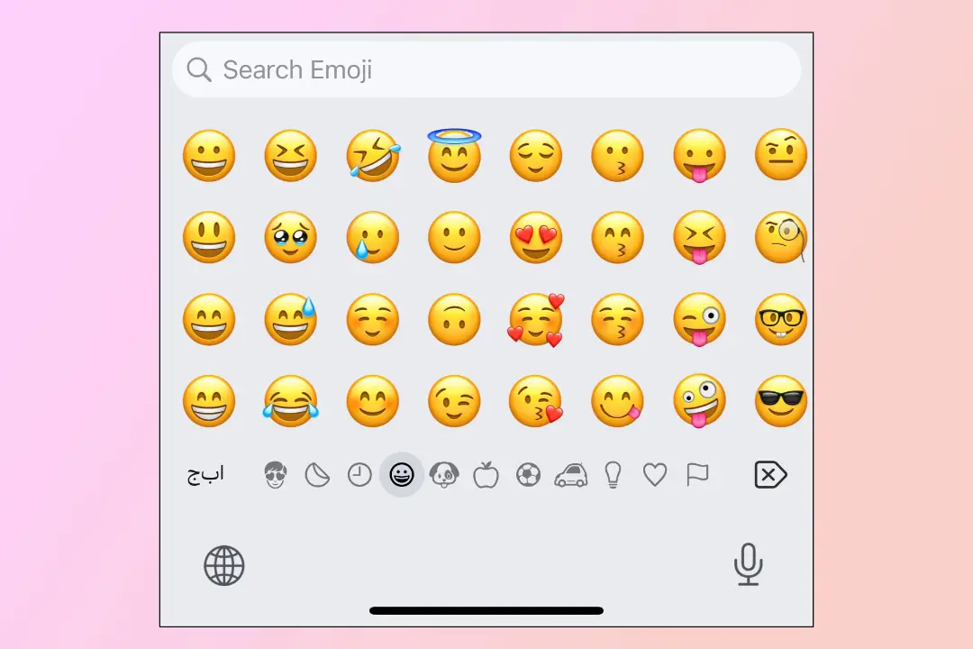 ایموجی‌های اپل در کیبورد ios 18 