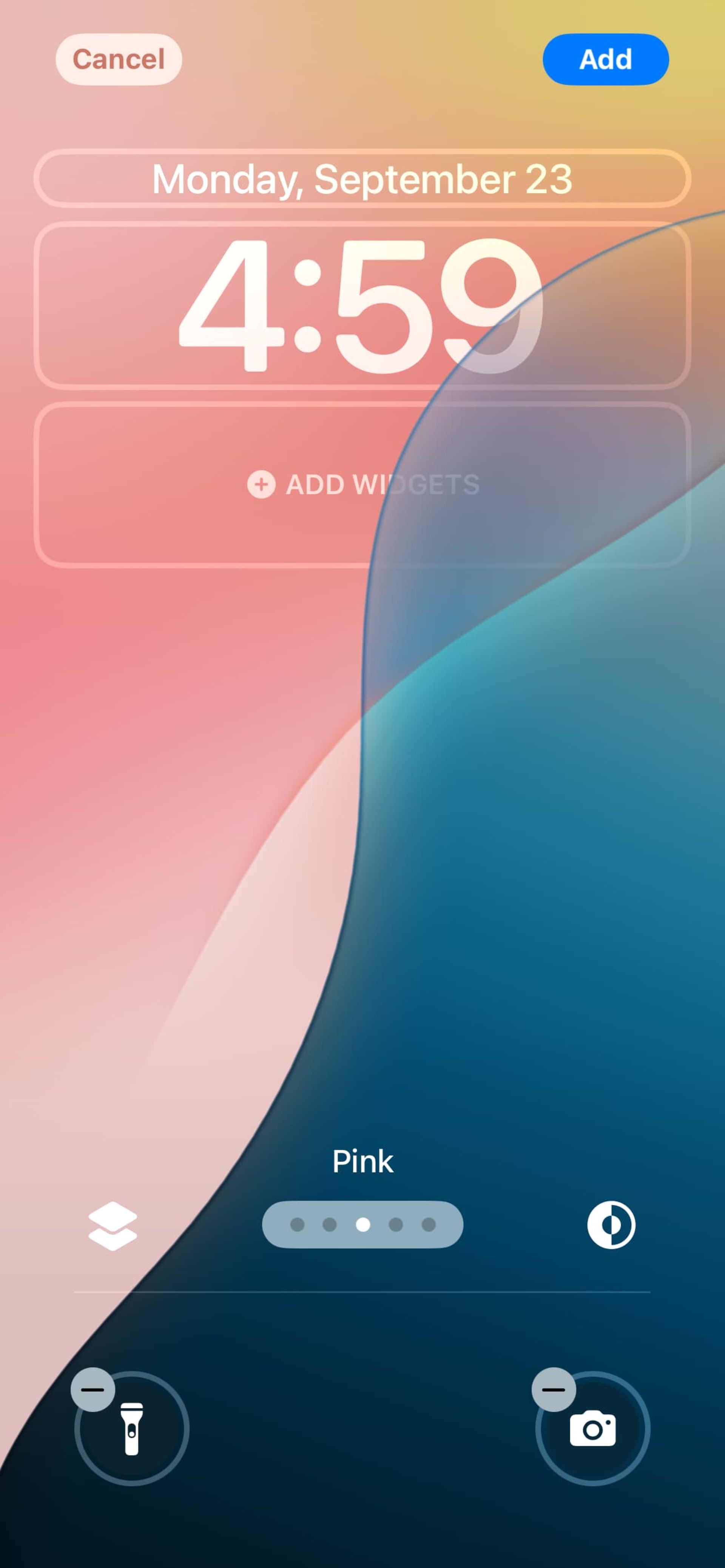 Screenshot of the ios 18 wallpapers page