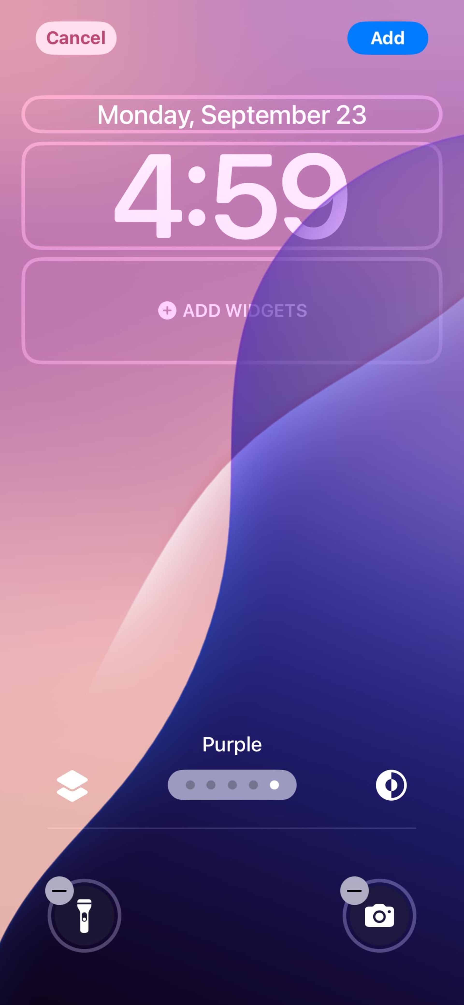 Screenshot of the ios 18 wallpapers page