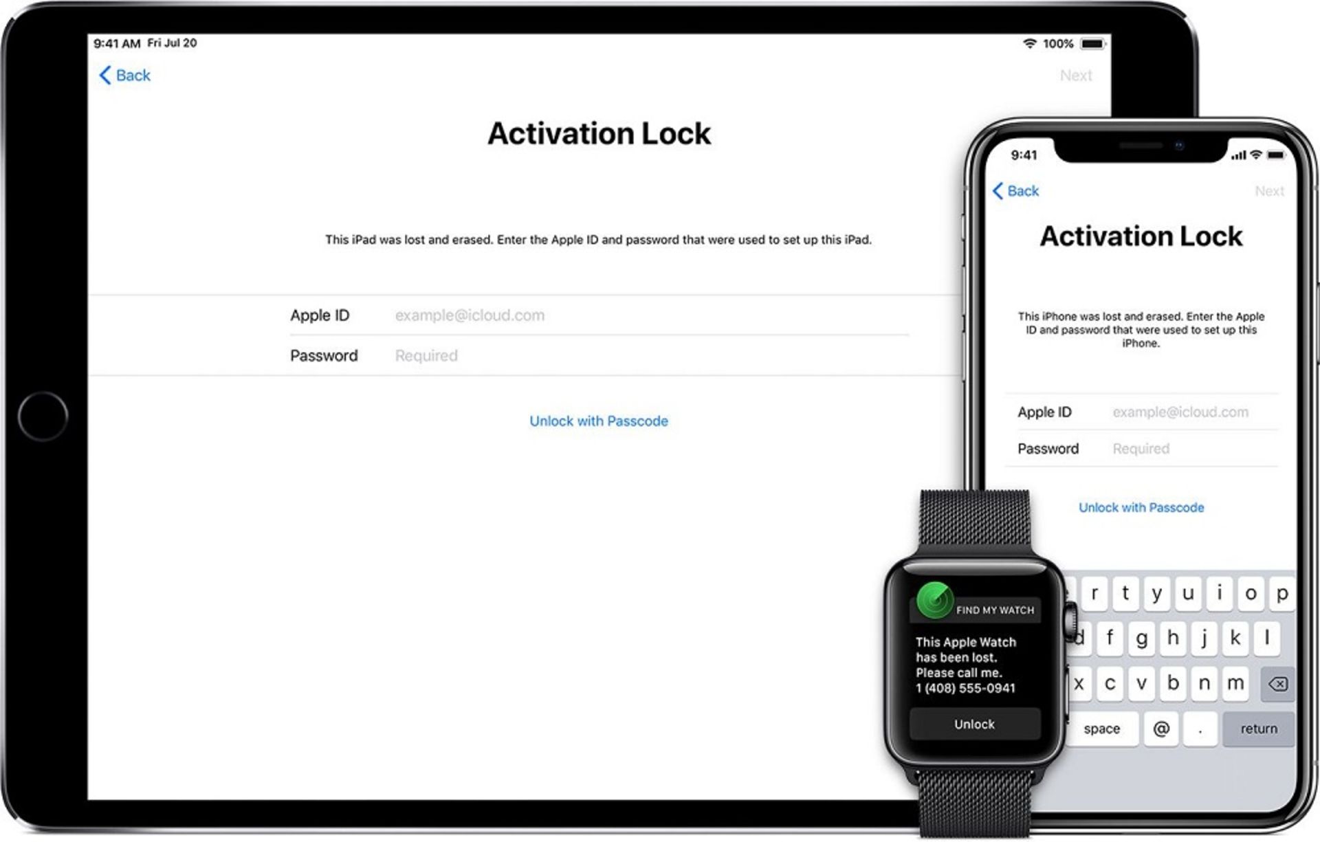 Activation lock یا قفل فعال‌سازی دستگاه‌های اپلی