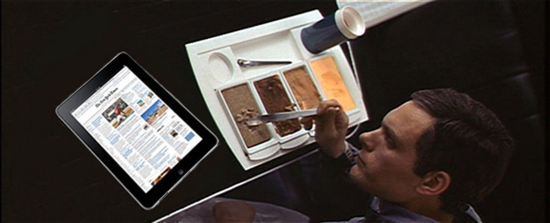 صحنه‌ای از فیلم ۲۰۰۱: یک ادیسه فضایی