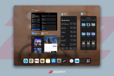 View all running applications on iPad Pro
