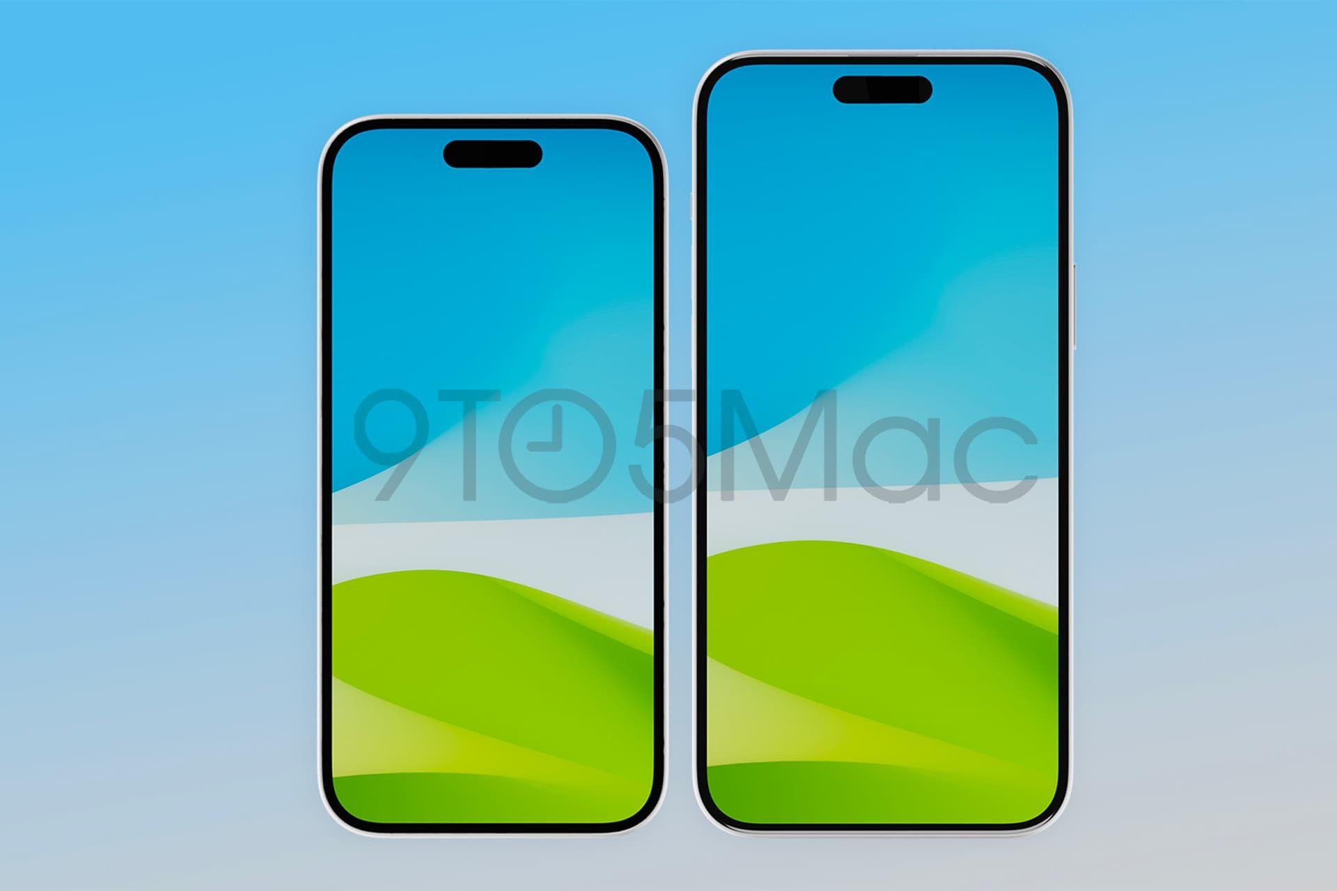 آیفون 15 و رندر غیررسمی آیفون ۱۵ پلاس اپل نمای جلو