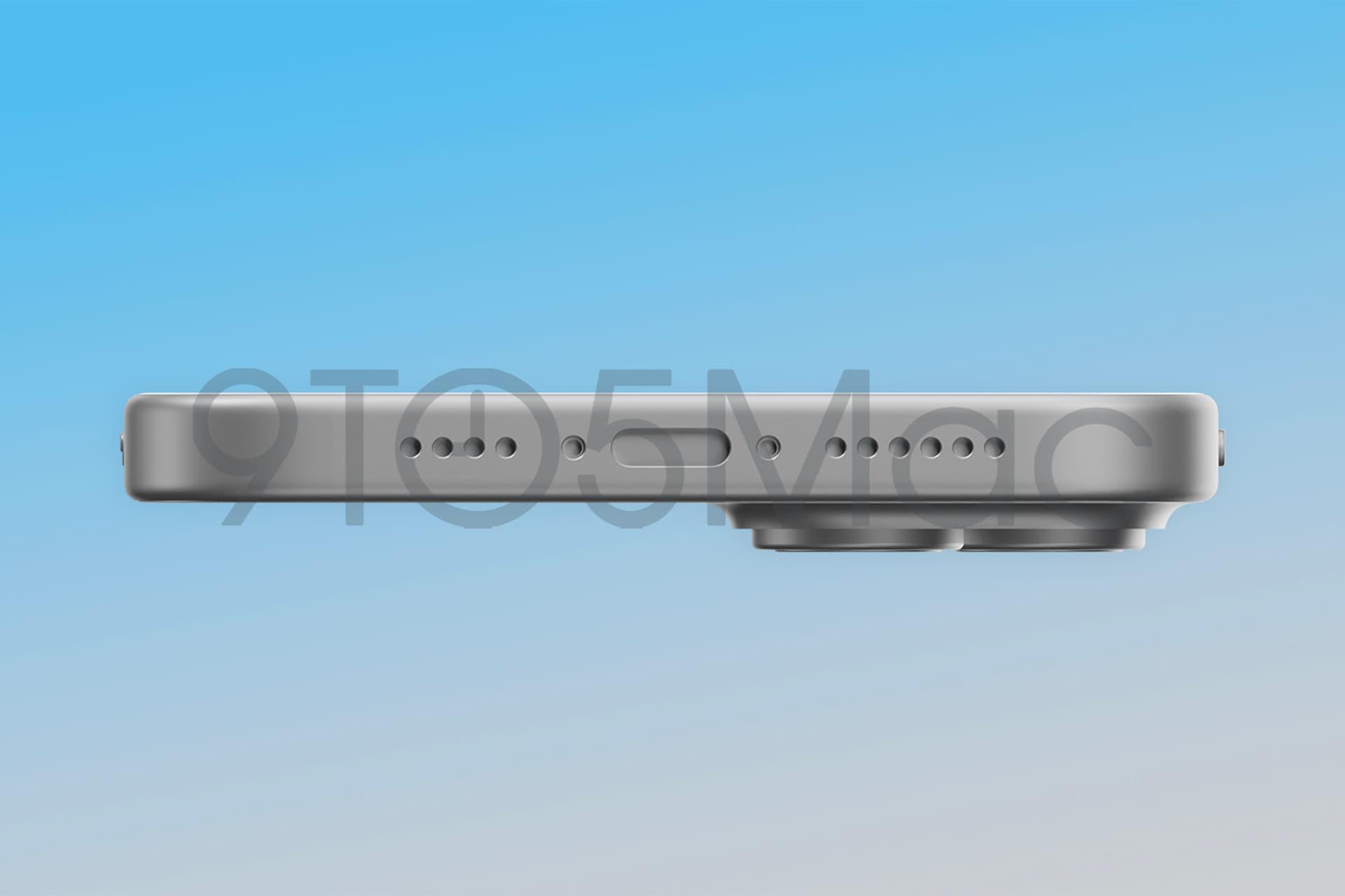 پورت USB-C رندر غیررسمی آیفون ۱۵ پلاس