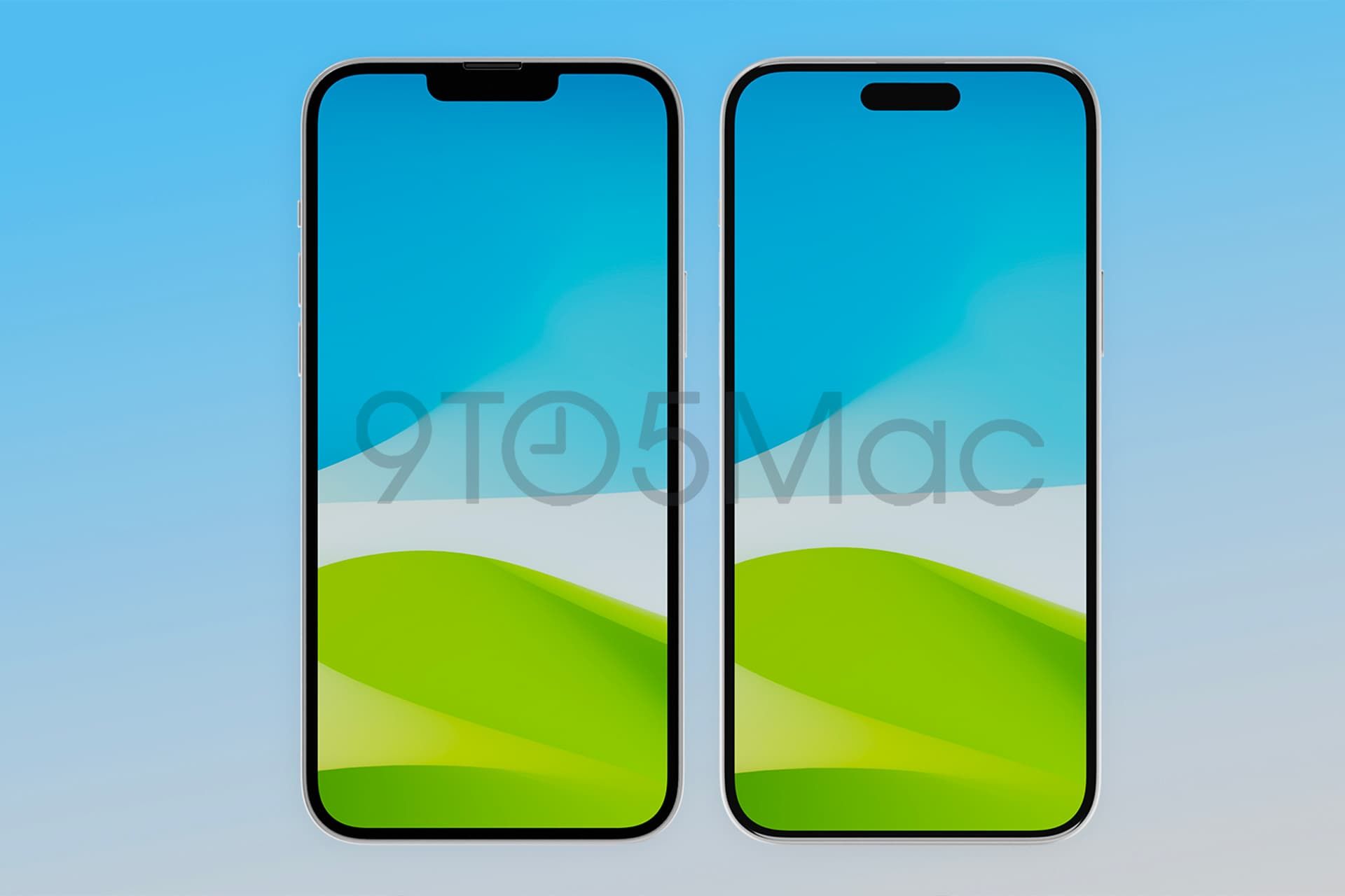 رندر غیررسمی آیفون ۱۵ پلاس و مقایسه با آیفون ۱۴ پلاس