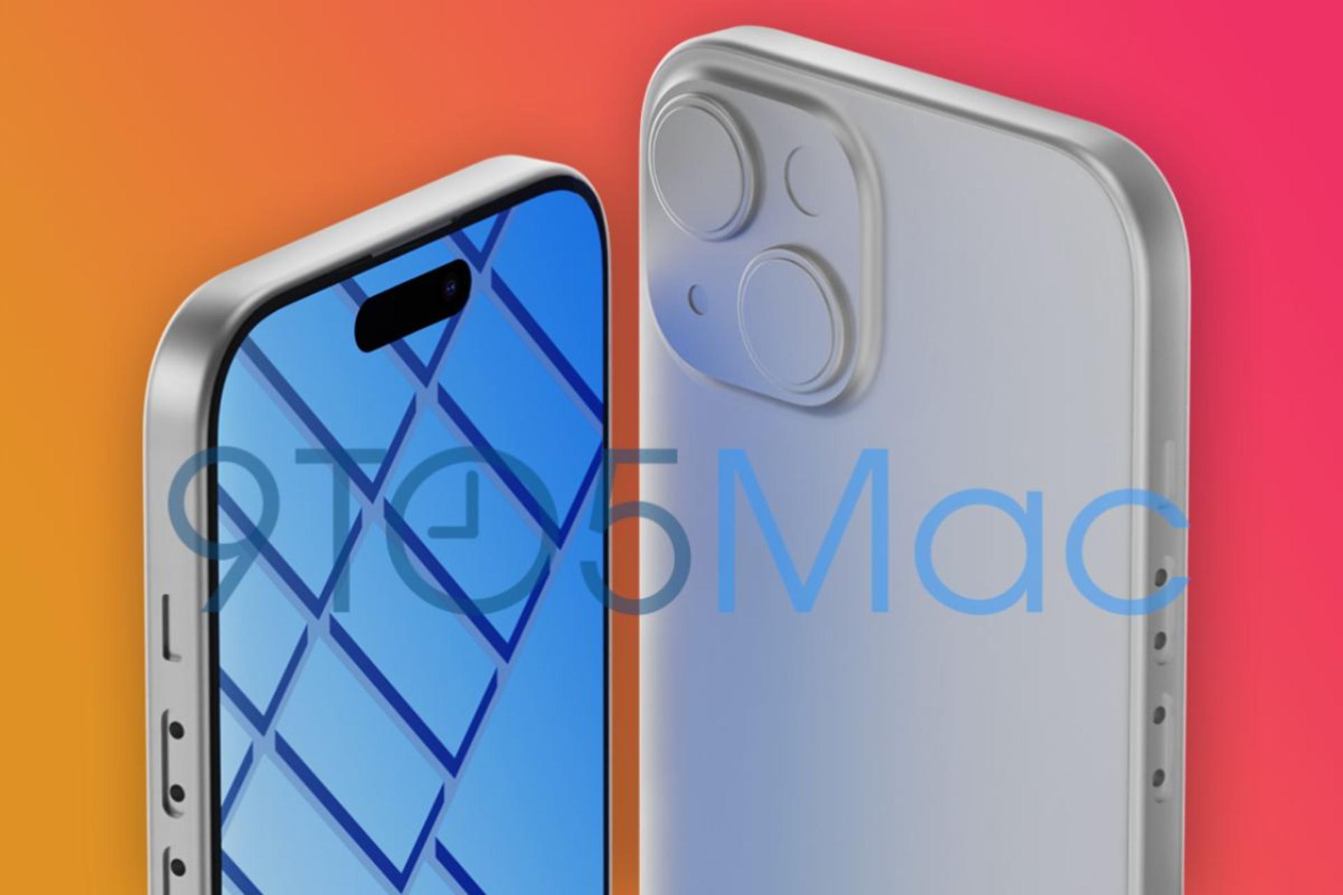 رندرهای آیفون ۱۵ به قابلیت داینامیک آیلند و افزایش ابعاد نمایشگر این گوشی اشاره دارند