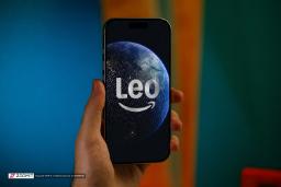 لوگو اینترنت آمازون لئو / Amazon Leo روی آیفون ۱۶ پرو مکس