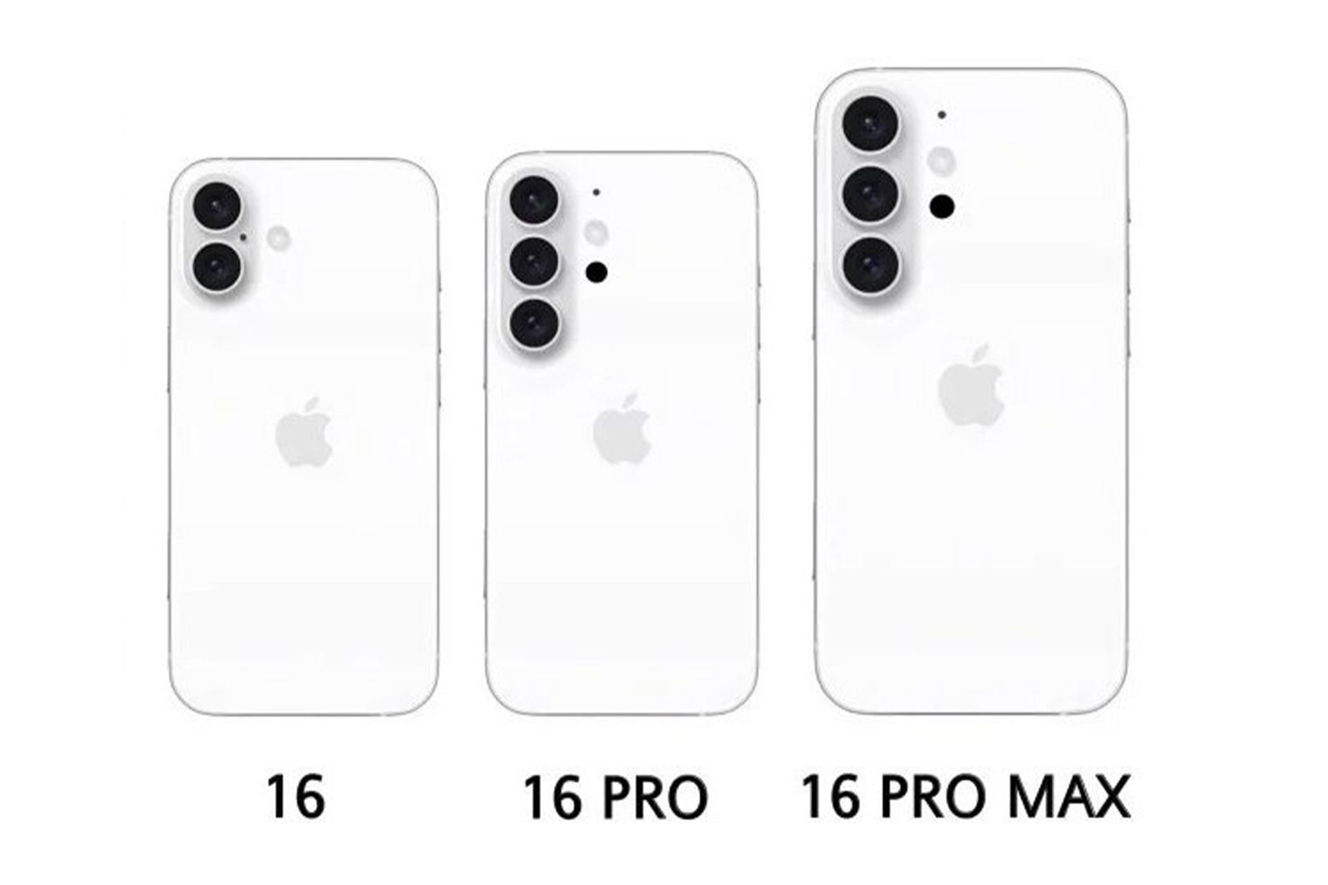 طرح فاش شده از گوشی اپل سری آیفون ۱۶