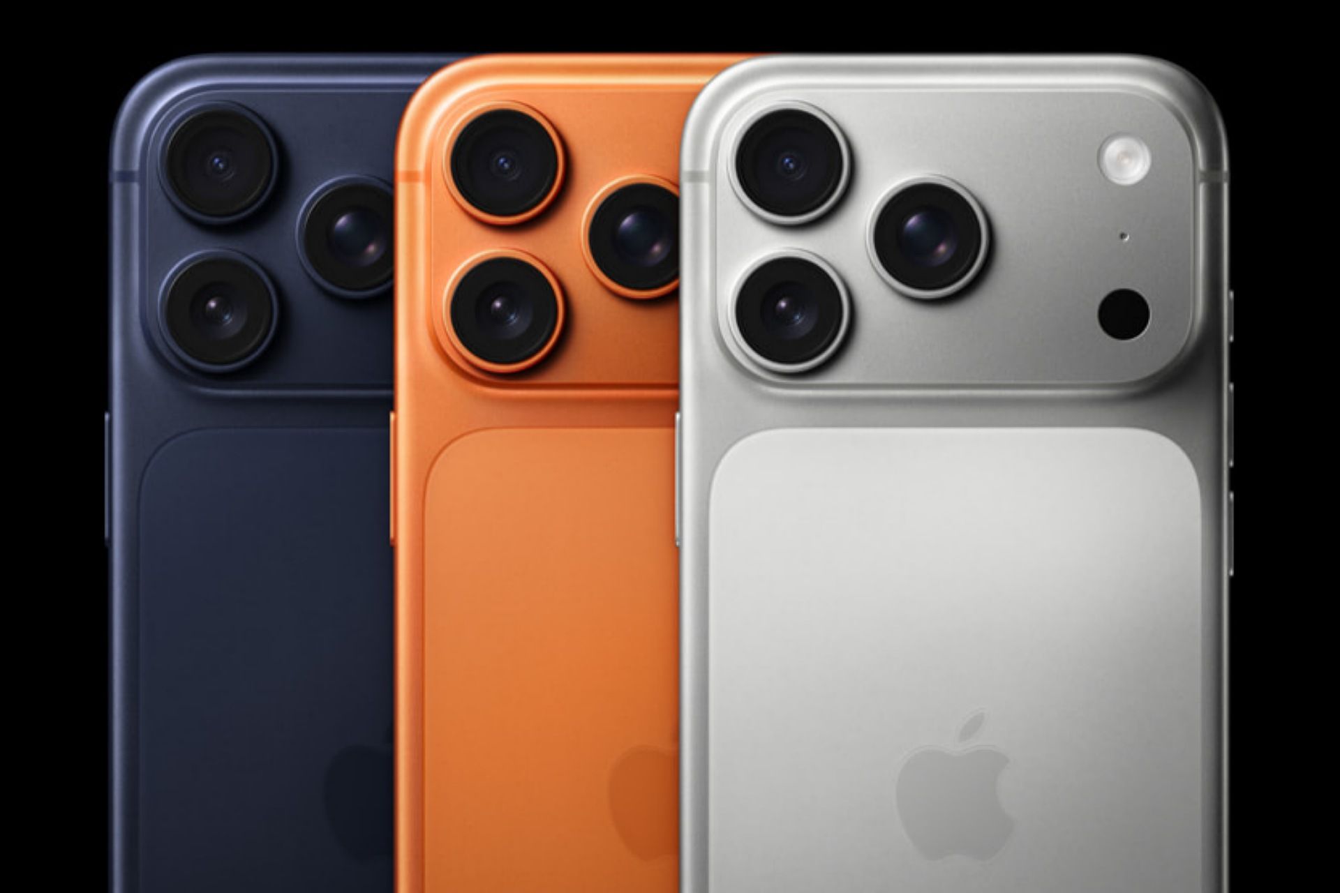 آيفون ۱۷ پرو و آيفون ۱۷ پرو مکس در سه رنگ مختلف