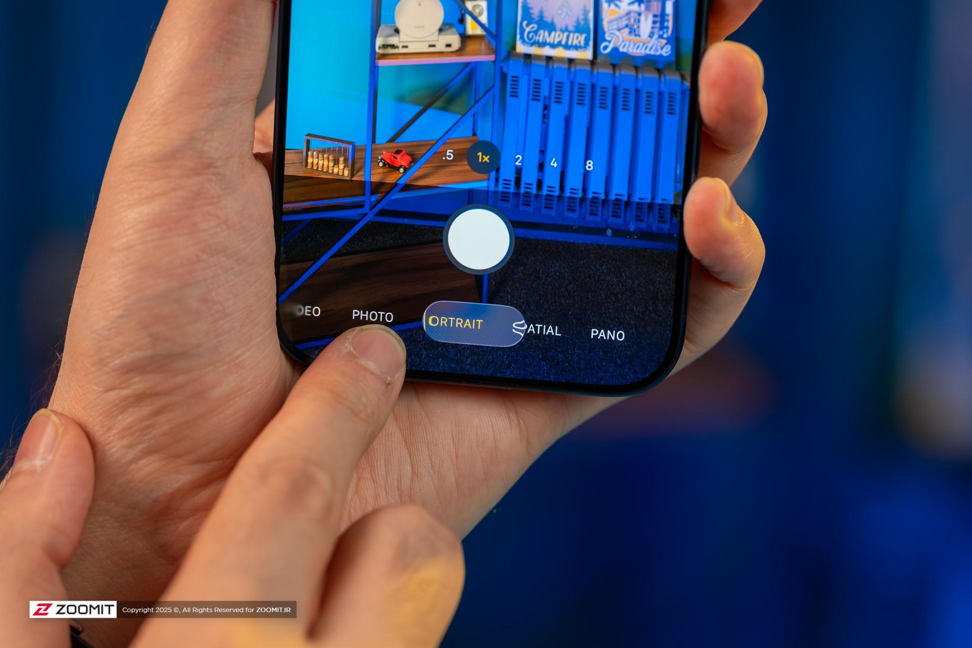 حالت شیشه ای برنامه دوربین در گوشی آیفون ۱۷ پرو مکس / iPhone 17 Pro Max