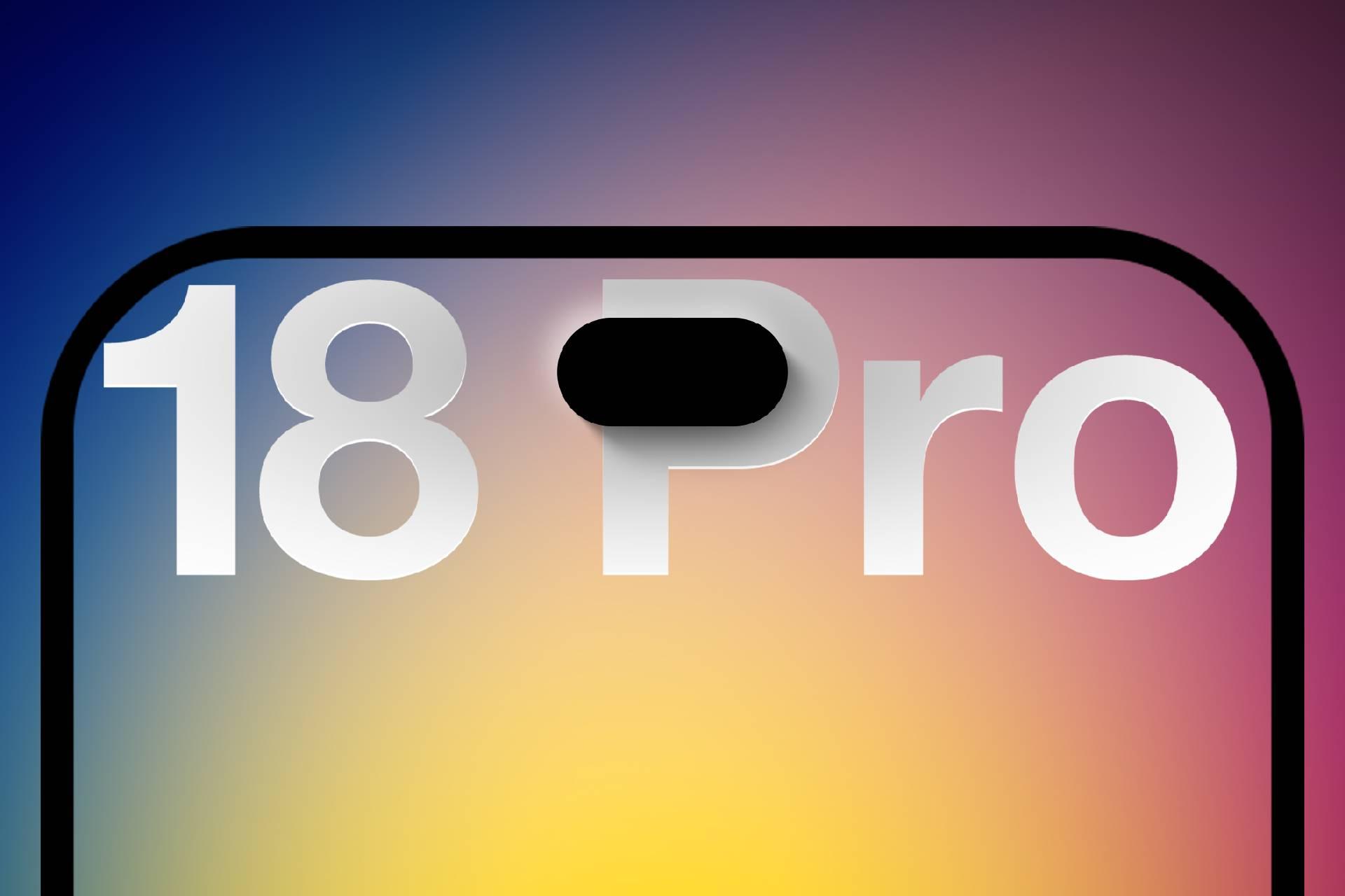 رندر جلوی گوشی آیفون ۱۸ پرو