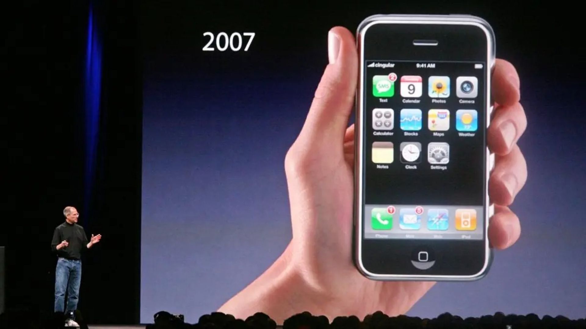 iPhone  ۲۰۰۷ استیوجابز در حال معرفی 