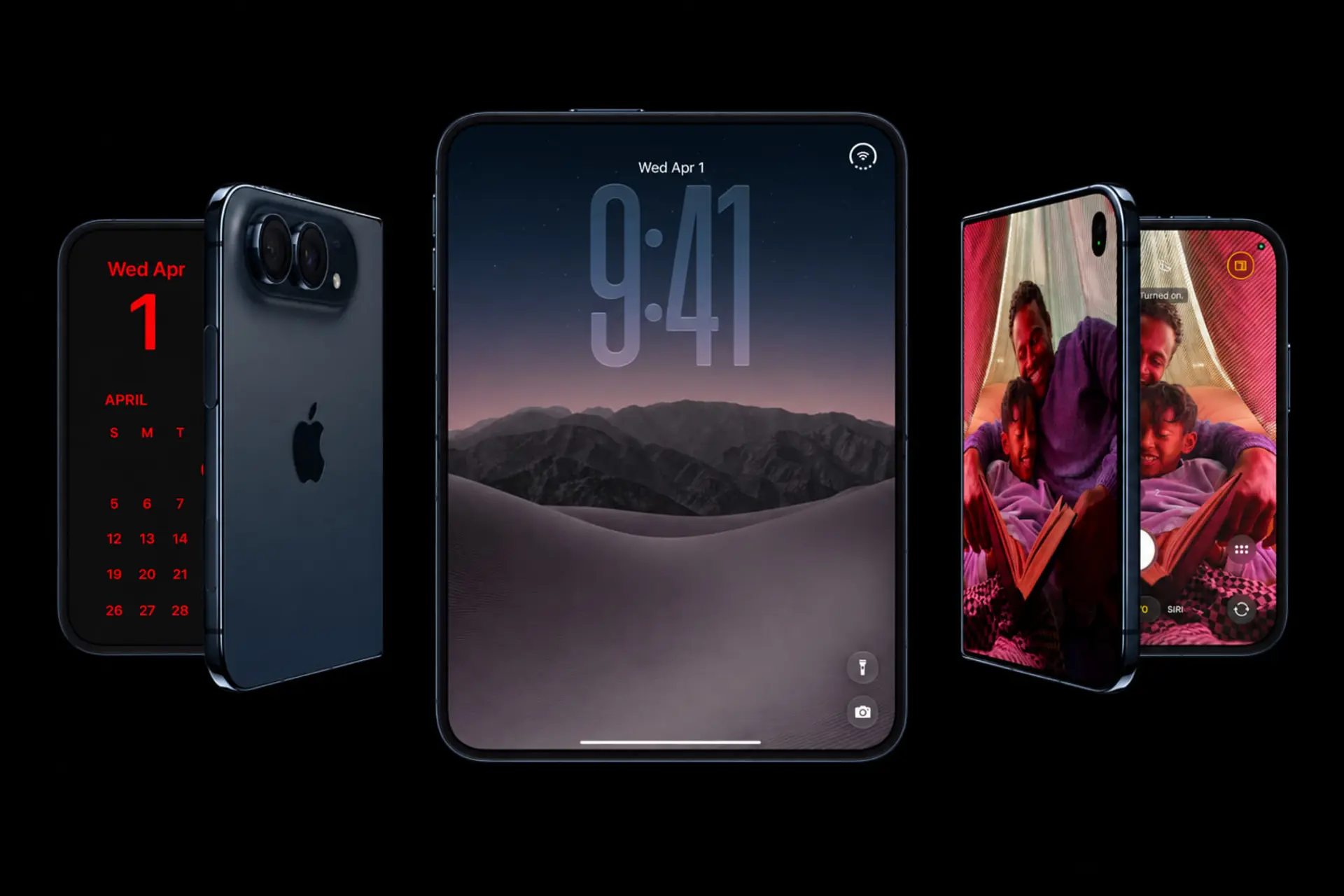 گوشی هوشمند آیفون دوئو (iPhone Duo) با نمایشگر دوگانه و طراحی بدون سیم‌کارت فیزیکی