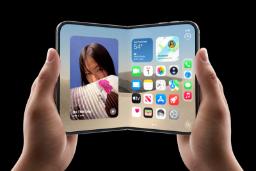 گوشی تاشو آیفون دوئو (iPhone Duo) با نمایشگر دوگانه و رابط کاربری iOS