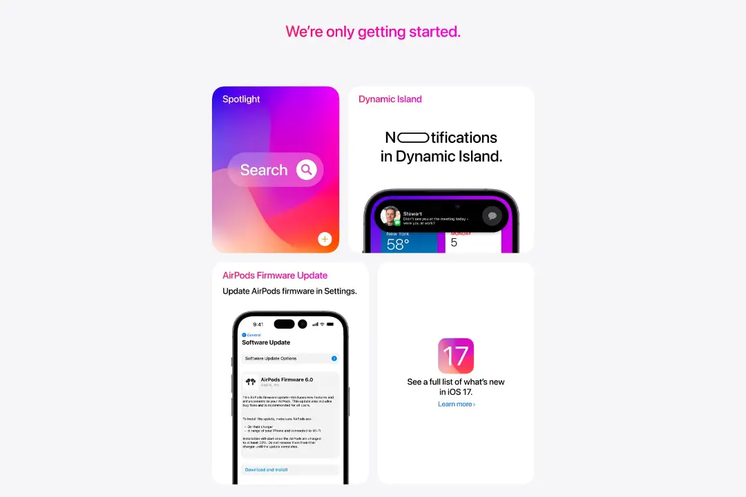نوتیفیکیشن داینامیک آیلند در کانسپت iOS 17 اپل