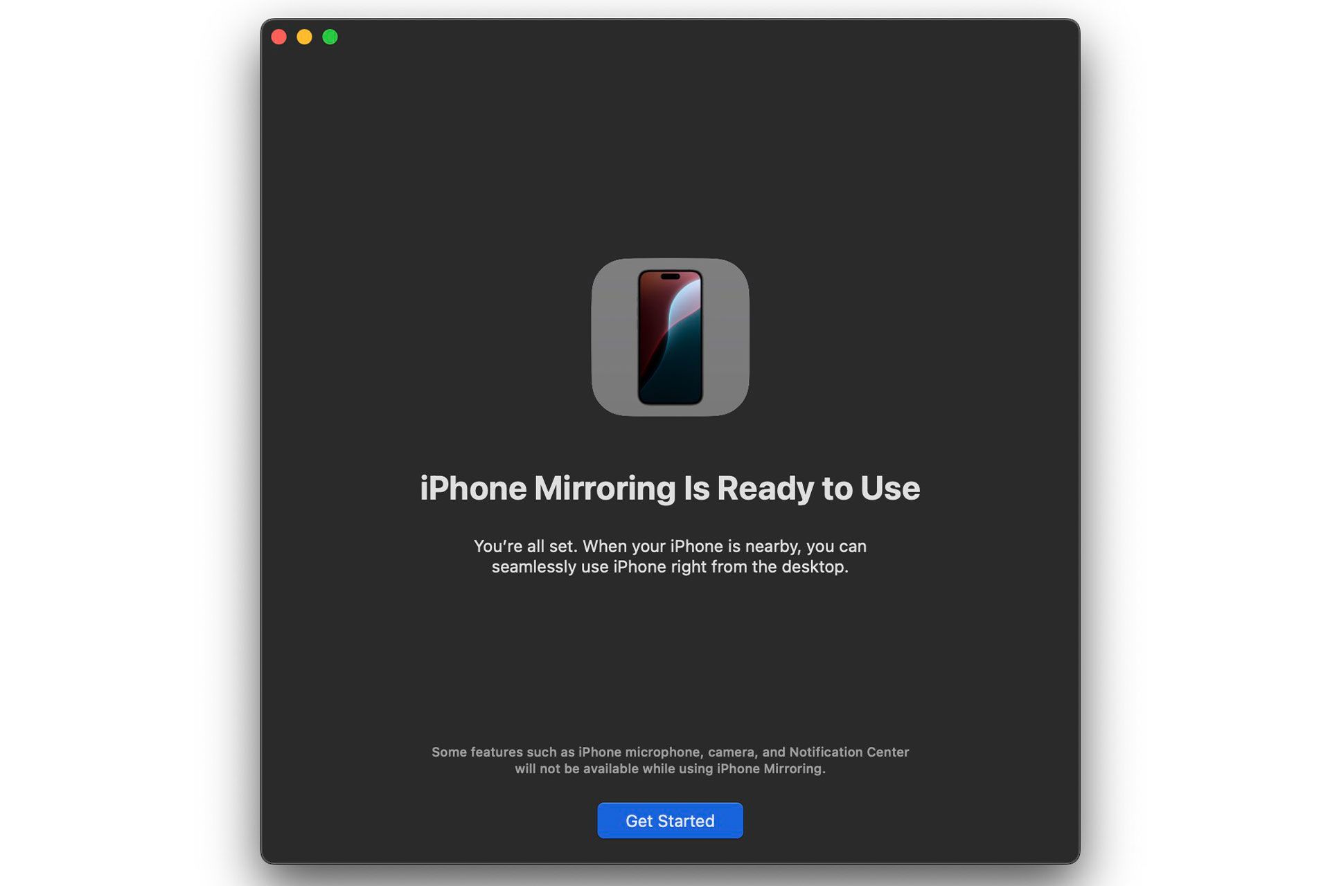 قابلیت iPhone Mirroring در مک او اس سکویا