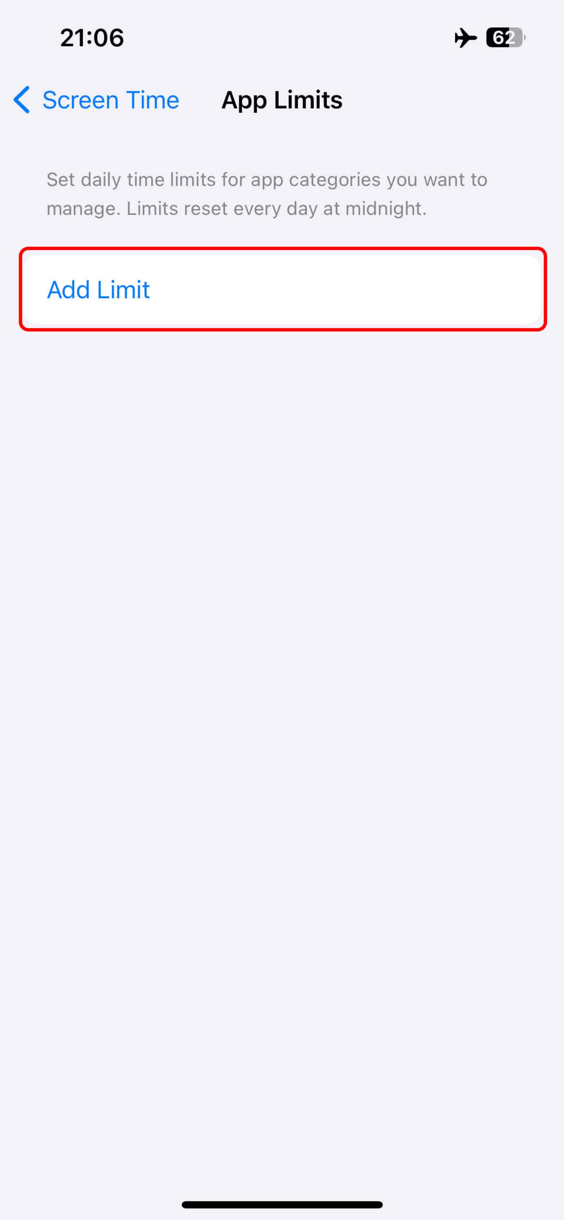 انتخاب Add Limit