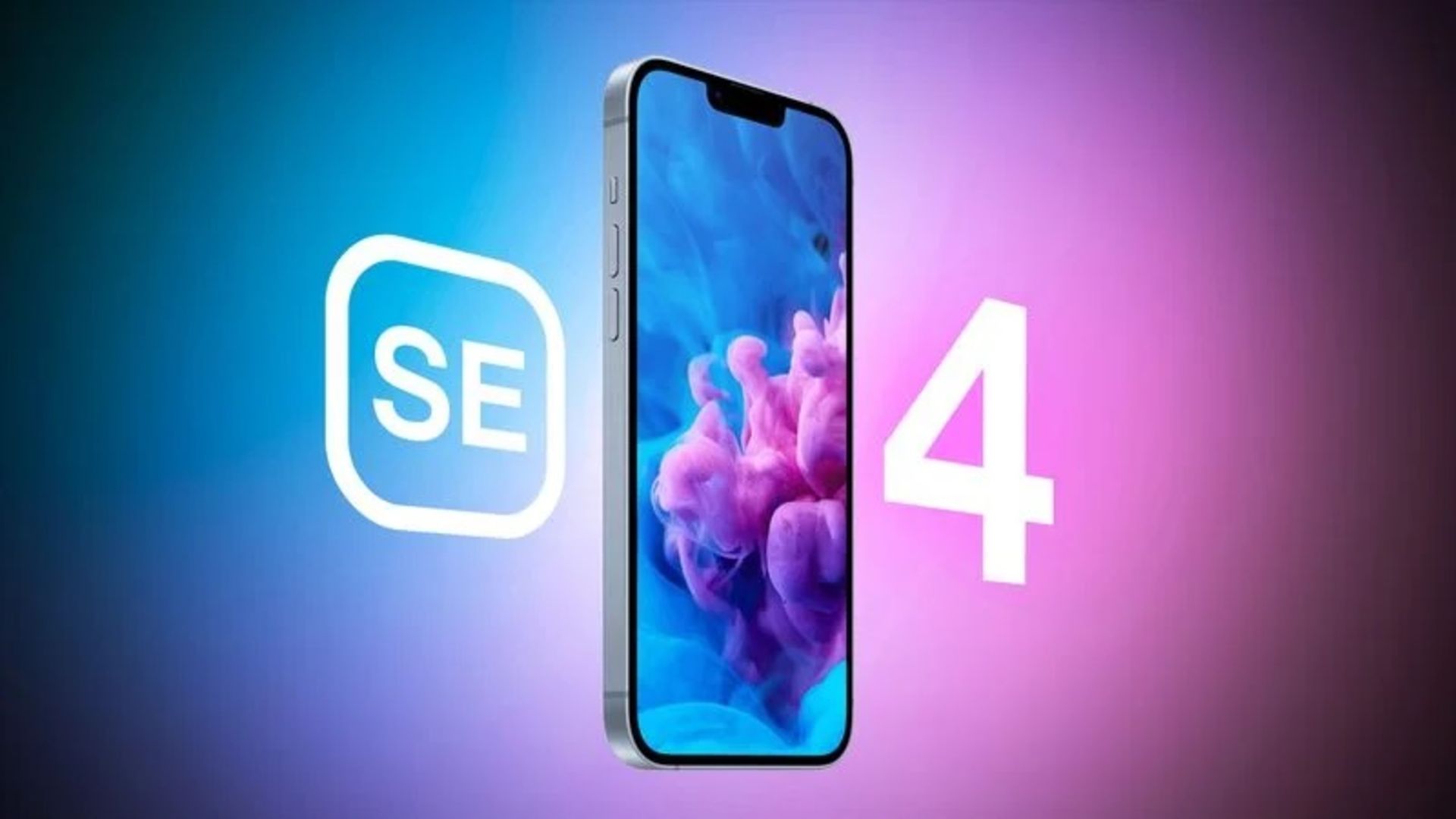 آیفون با نوشته SE 4