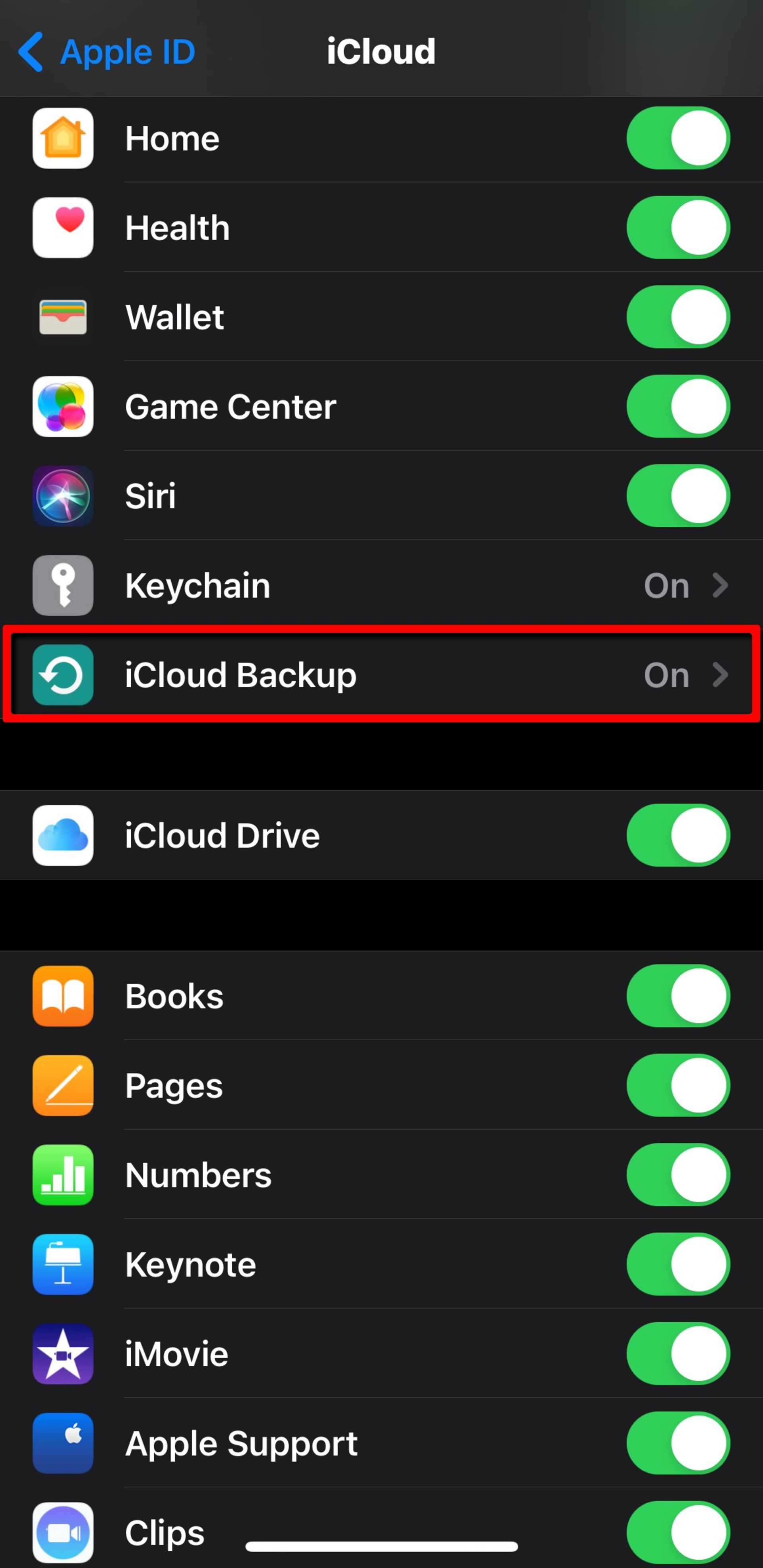 بکاپ گرفتن از آیفون با icloud آی‌ کلاد