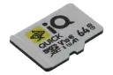 نمای کناری کارت حافظه آی کیو iQ Quick microSDXC Class 10 UHS-I U1 64GB