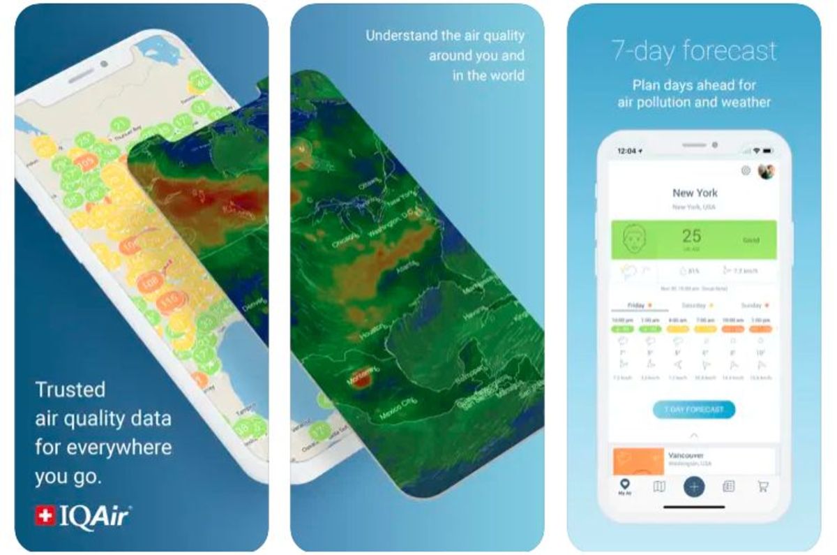 IQAir - AirVisual app for iPhone