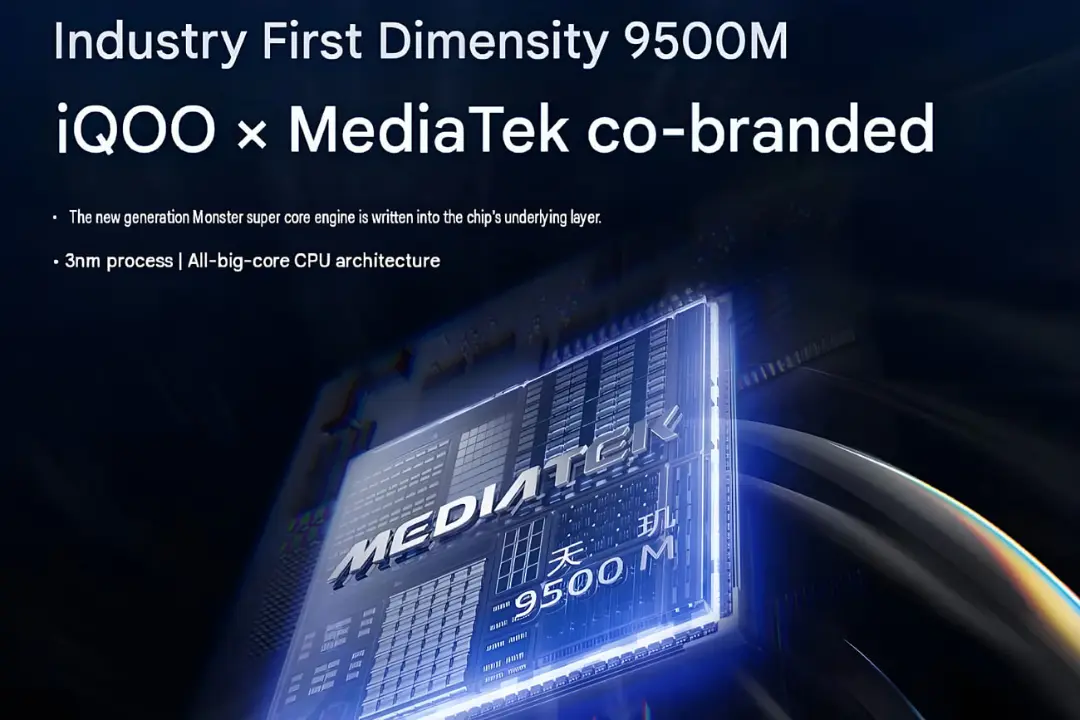 نمای گرافیکی از تراشه مدیاتک  Dimensity 9500M با معماری پیشرفته