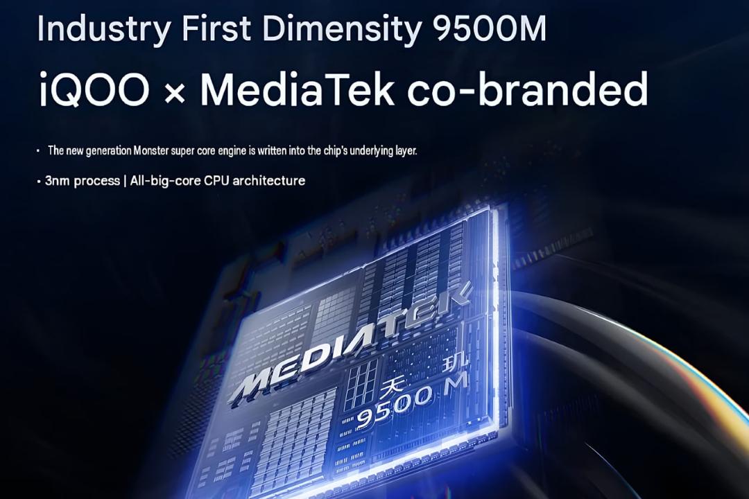 نمای گرافیکی از تراشه مدیاتک  Dimensity 9500M با معماری پیشرفته
