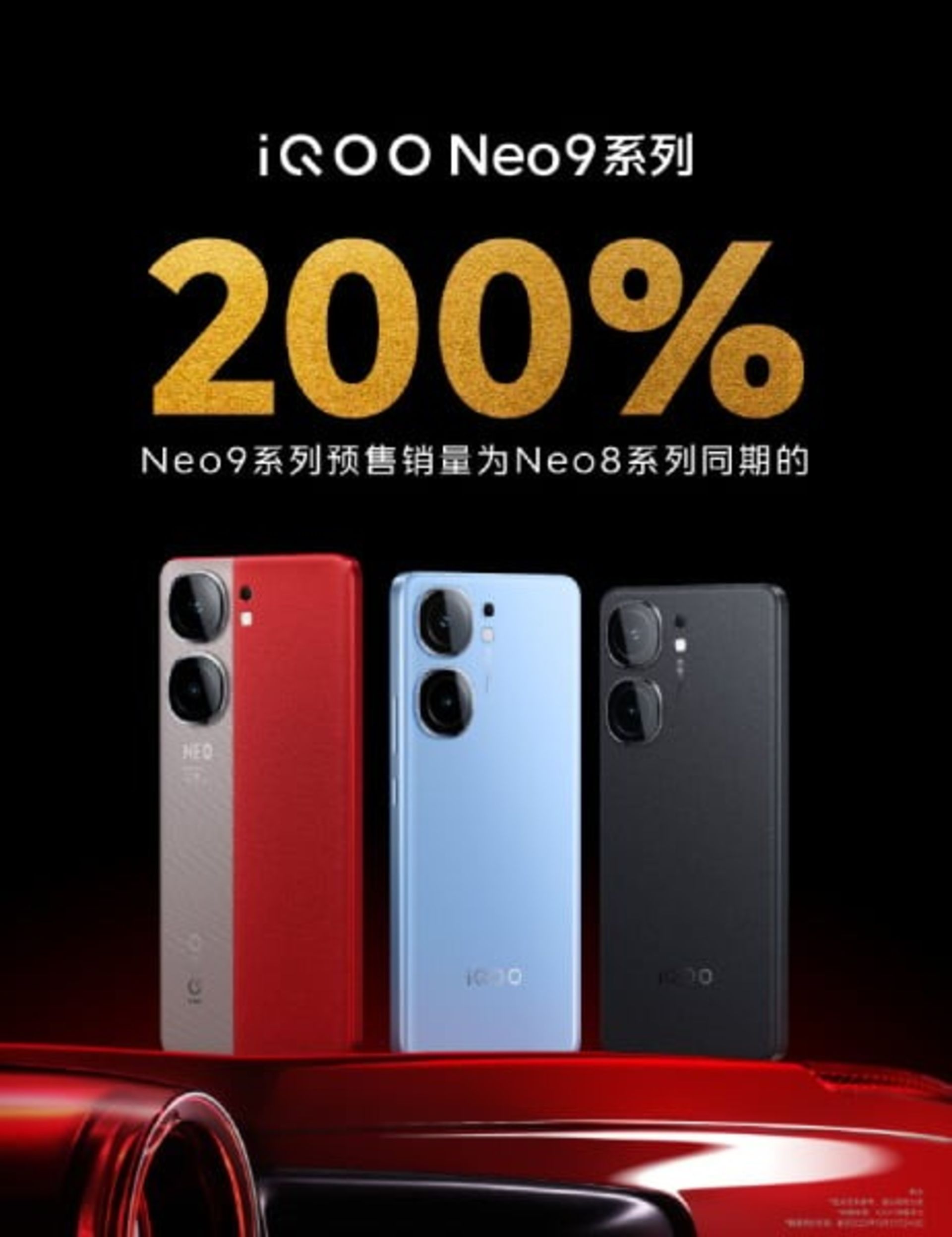 گوشی ویوو آیکو سری نئو ۹ در سه رنگ با رشد پیش فروش ۲۰۰ درصد بیشتر از سری ۸