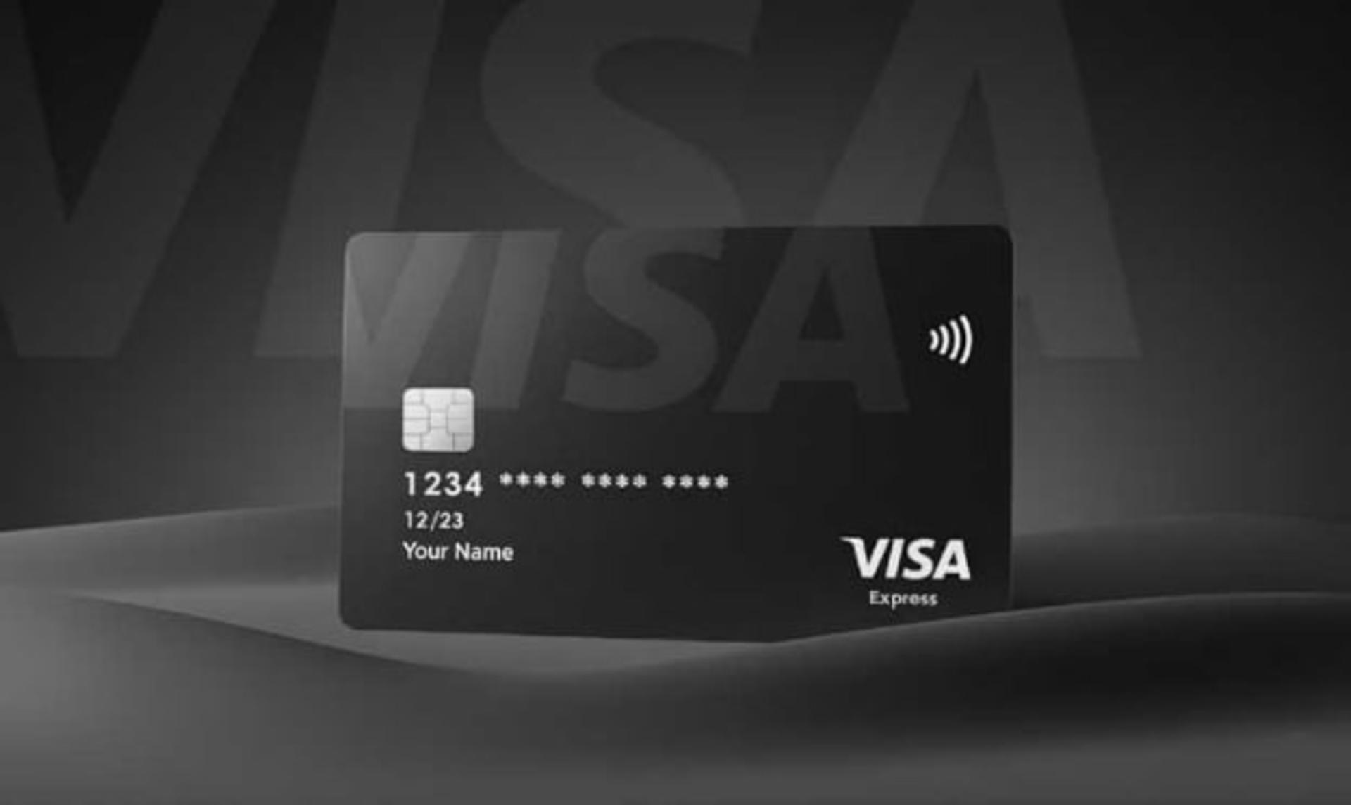 کارت بانکی ویزا (Visa) با تراشه هوشمند و قابلیت پرداخت بی‌سیم