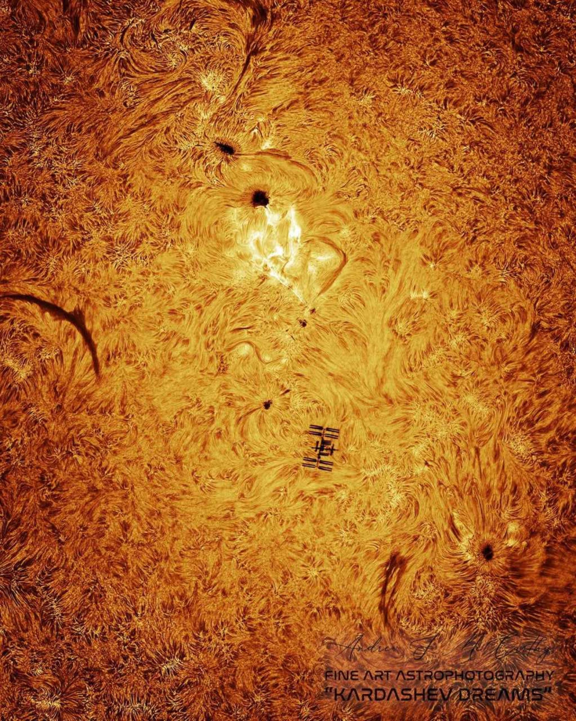 ایستگاه فضایی بین‌المللی و شراره‌های خورشیدی