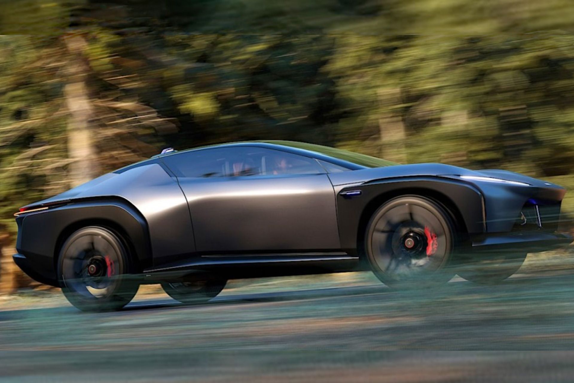 خودرو کانسپت ایتال دیزاین Quintessenza از نمای جانبی